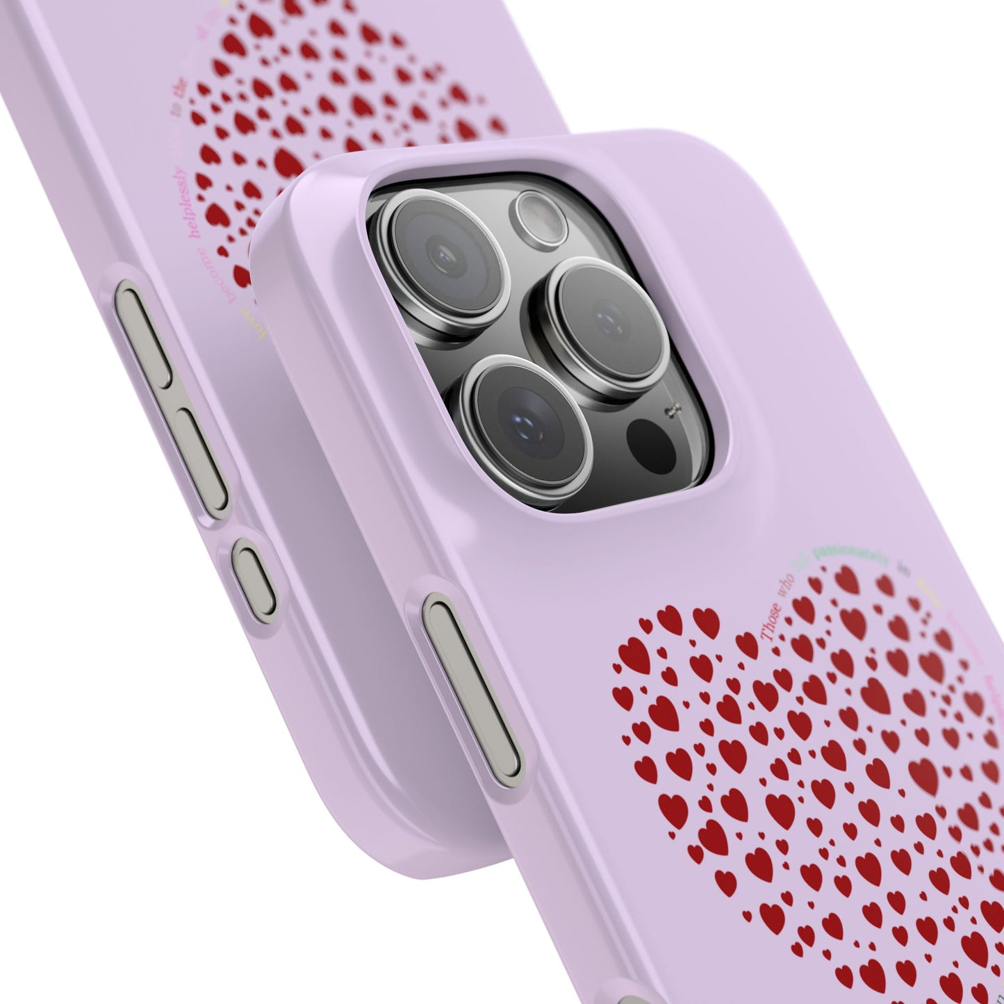 Funda delgada Red Heart para iPhone
