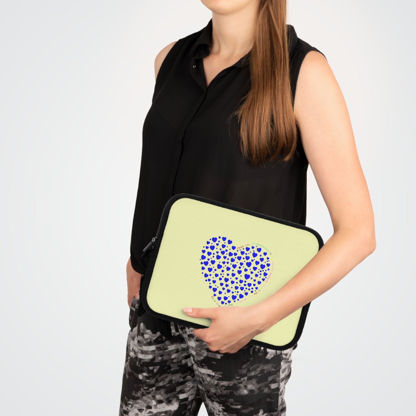 Blue Heart Laptop Sleeve