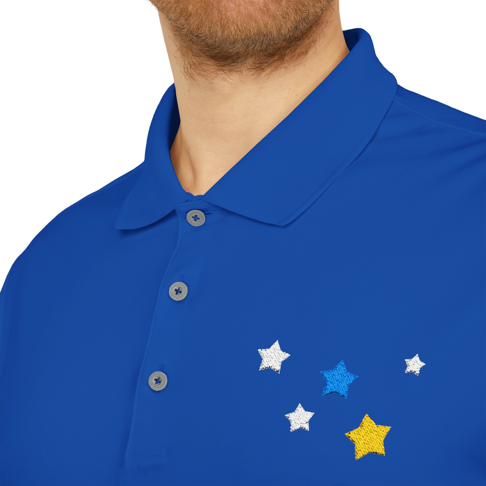 Adidas Unisex Cassiopeia Constellation Embroidered Polo - W-Shape Performance Shirt