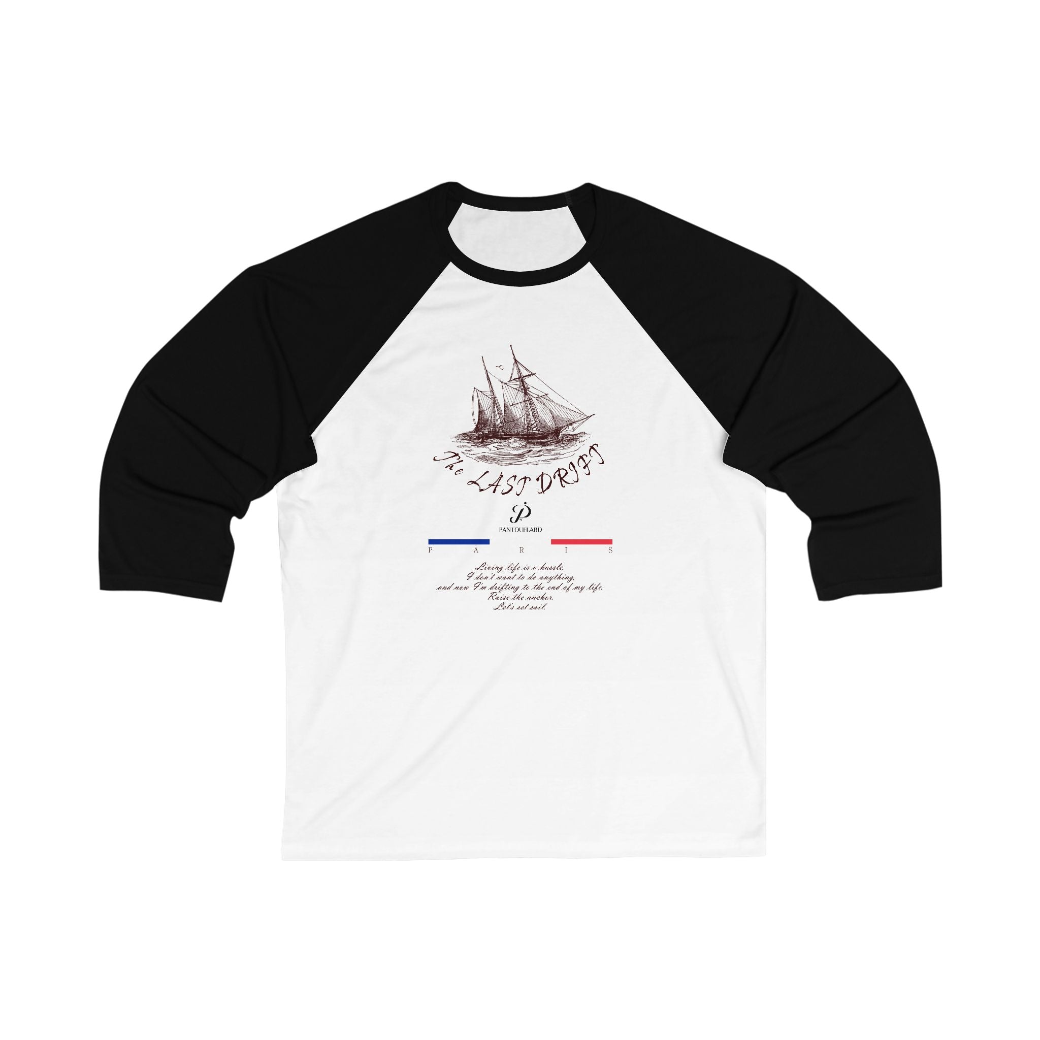 Unisex White Last Drift Cotton Blend Baseball Tee