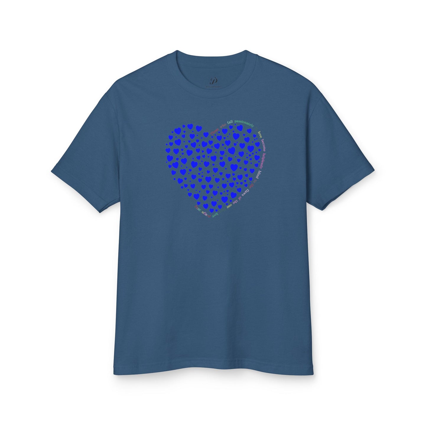 Blue Heart Unisex Heavyweight Cotton Shirt