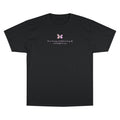Unisex White Floral Butterfly Spring Quote 100% Cotton Champion T-Shirt