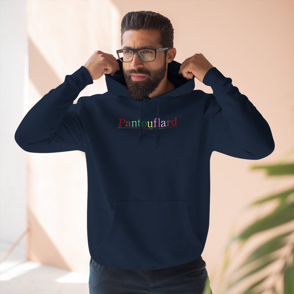 Old Money Aesthetic Premium Hoodie - Pantouflard Colorful Logo (Lane Seven 3-End Fleece)