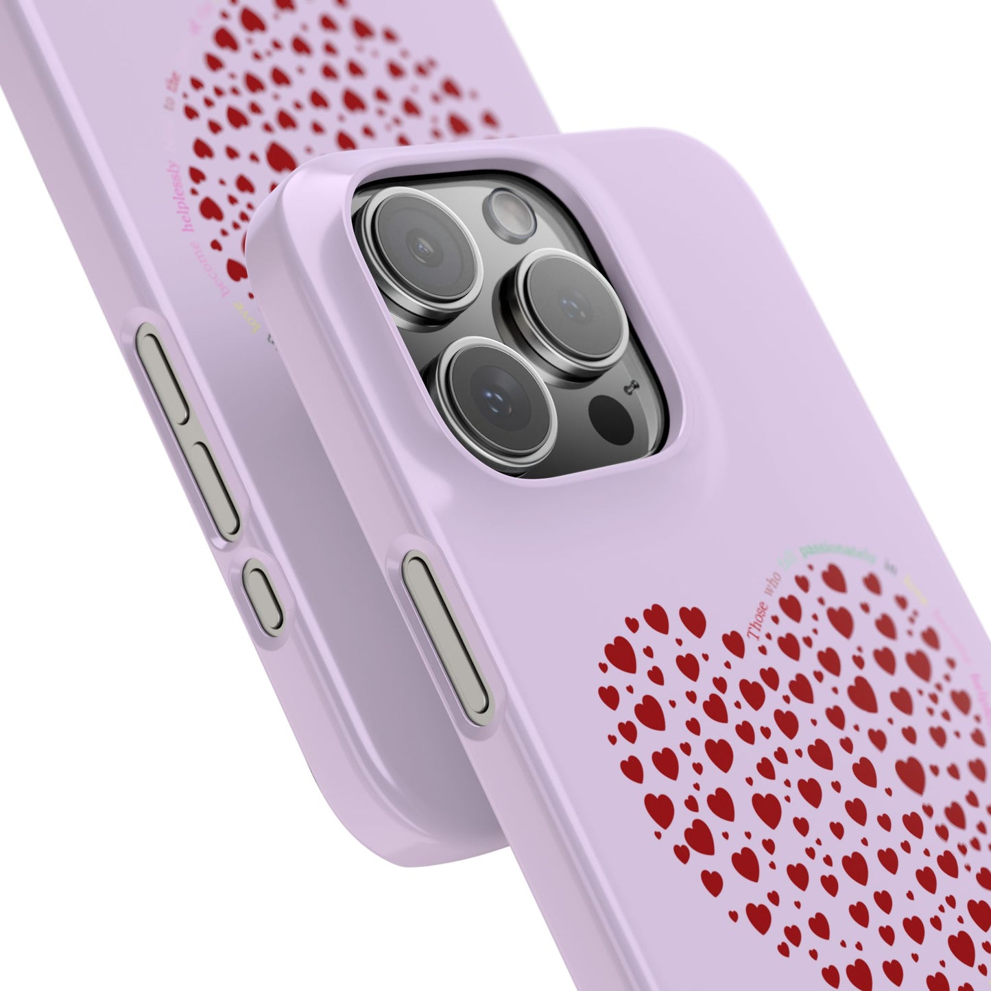 Funda delgada Red Heart para iPhone