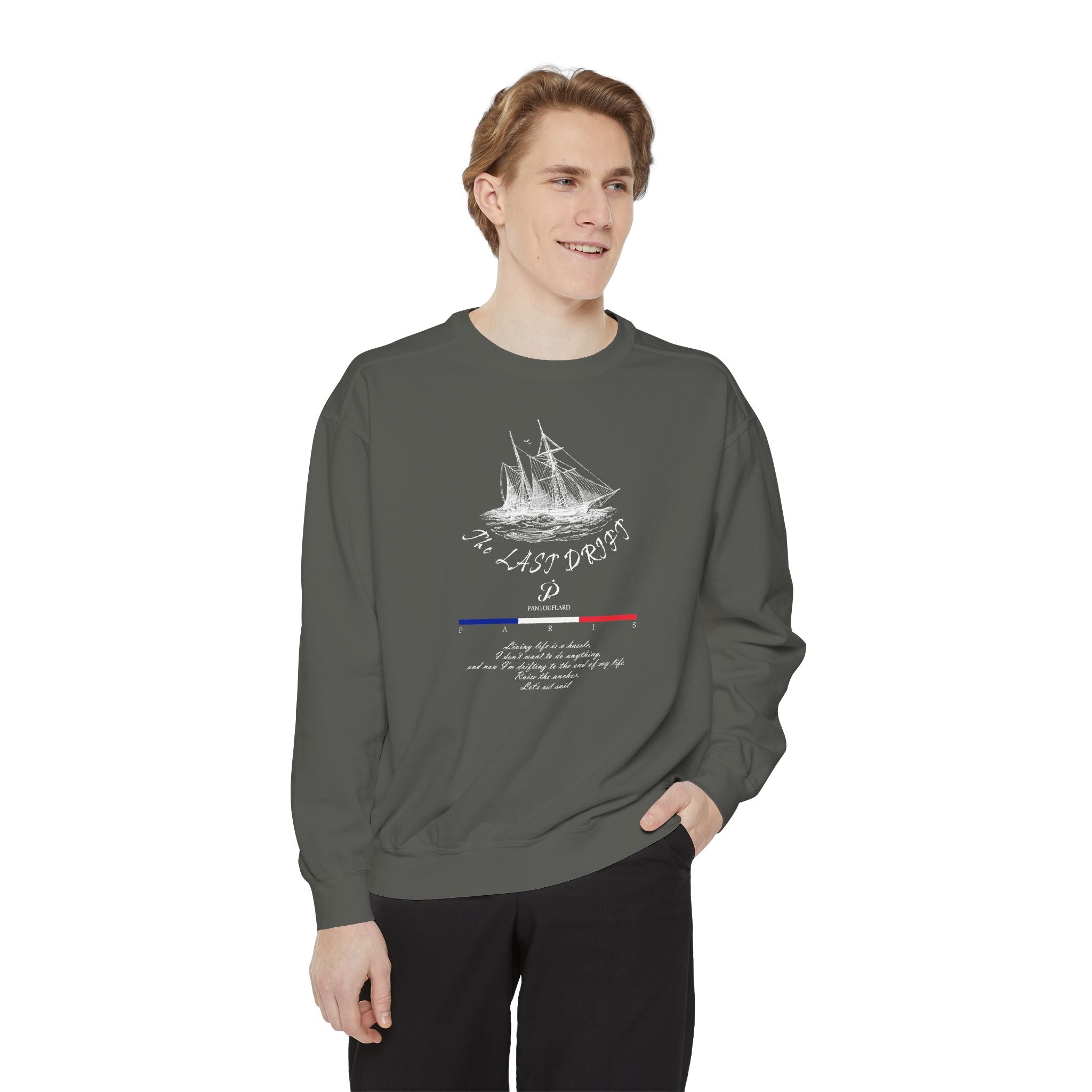 Unisex Navy Last Drift Cotton Blend Sweatshirt