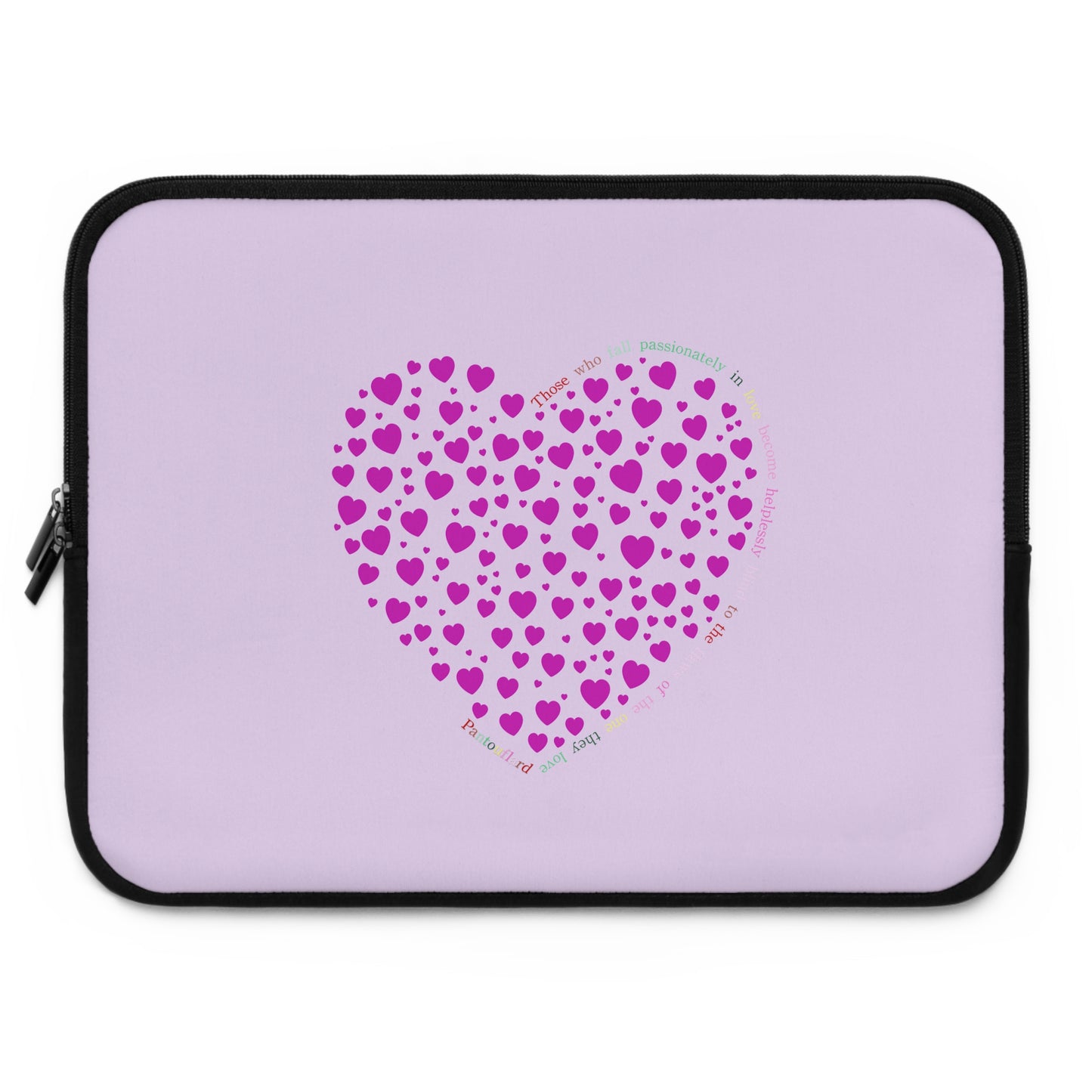 Pink Heart Laptop Sleeve