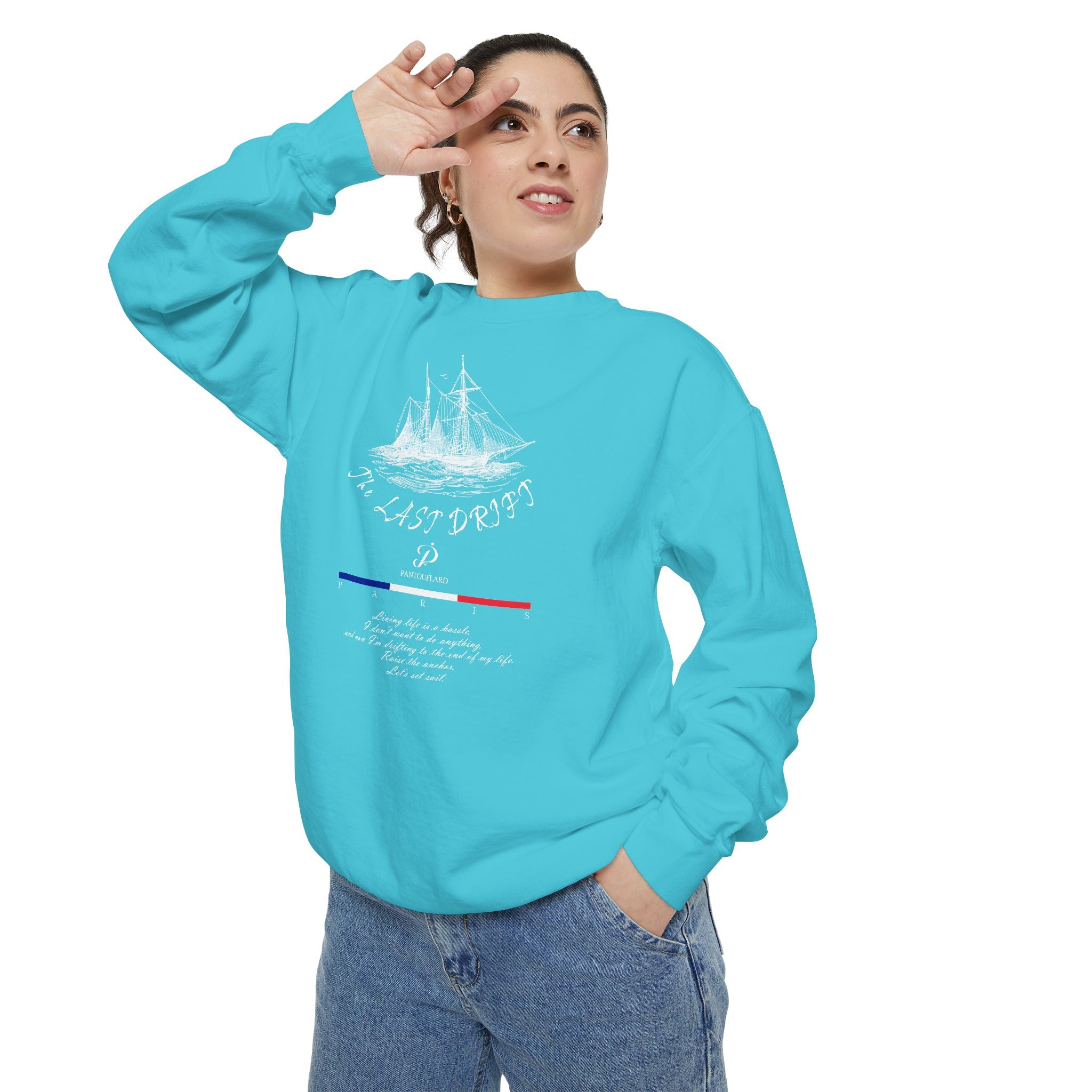 Unisex Navy Last Drift Cotton Blend Sweatshirt
