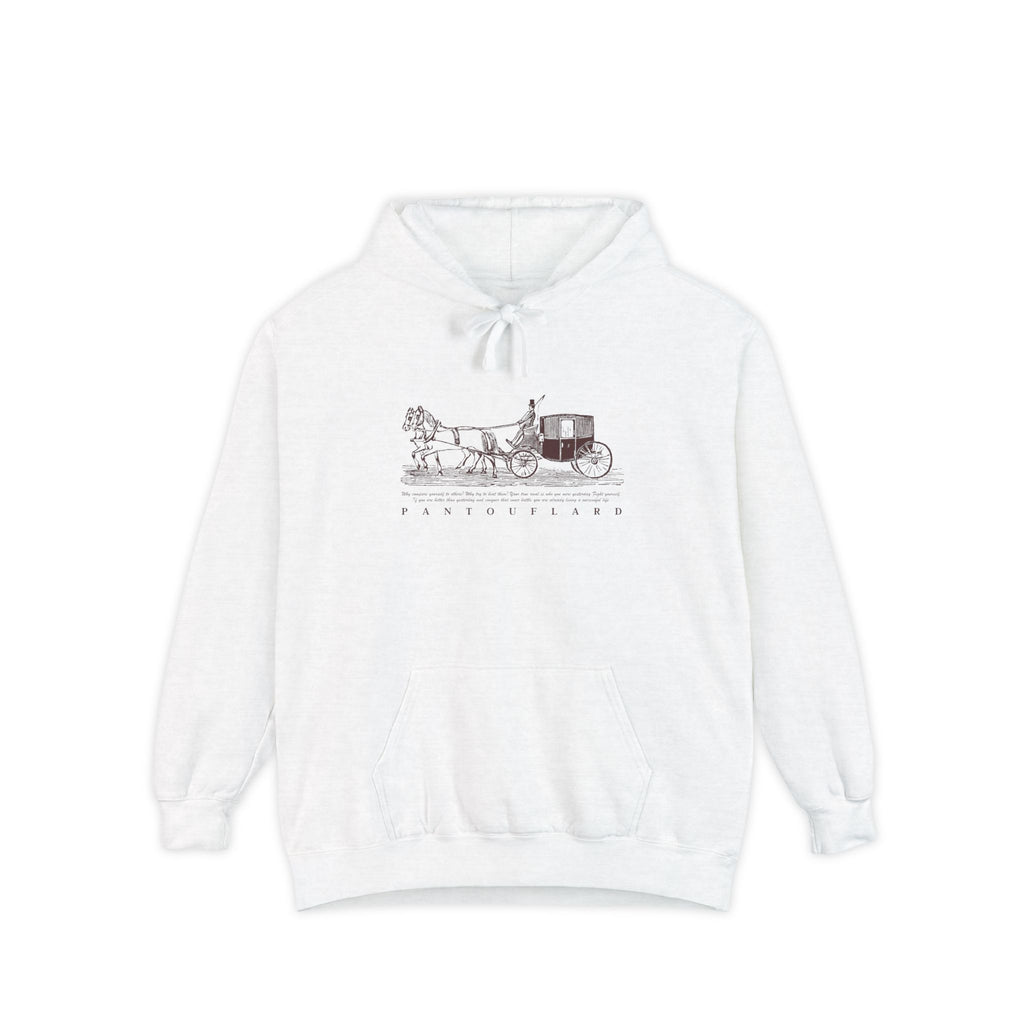 Old Money Equestrian Heritage Hoodie - The Heritage Carriage I (Premium Garment-Dyed Heavyweight Fleece)