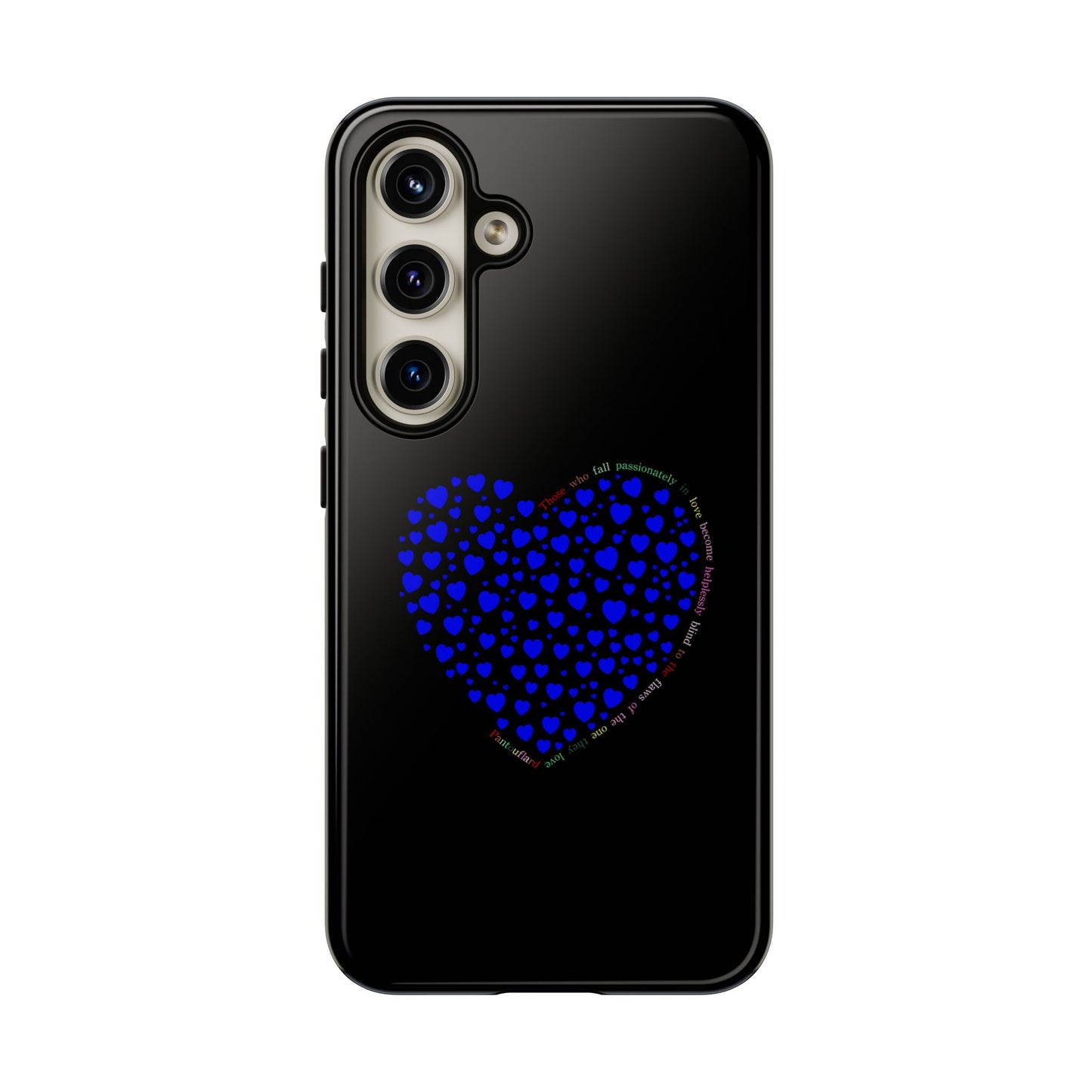 Fundas de corazón azul para teléfonos iPhone, Galaxy, Google Pixel (54 tipos)