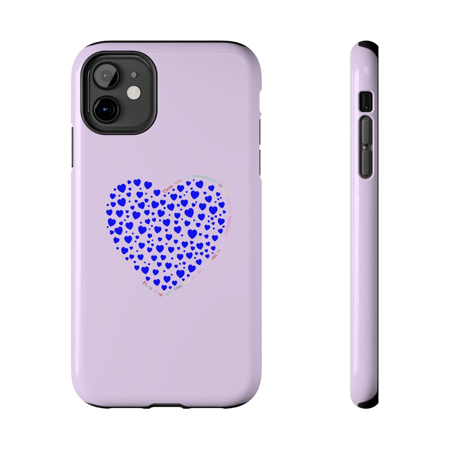 Blue Heart Design Tough iPhone Cases