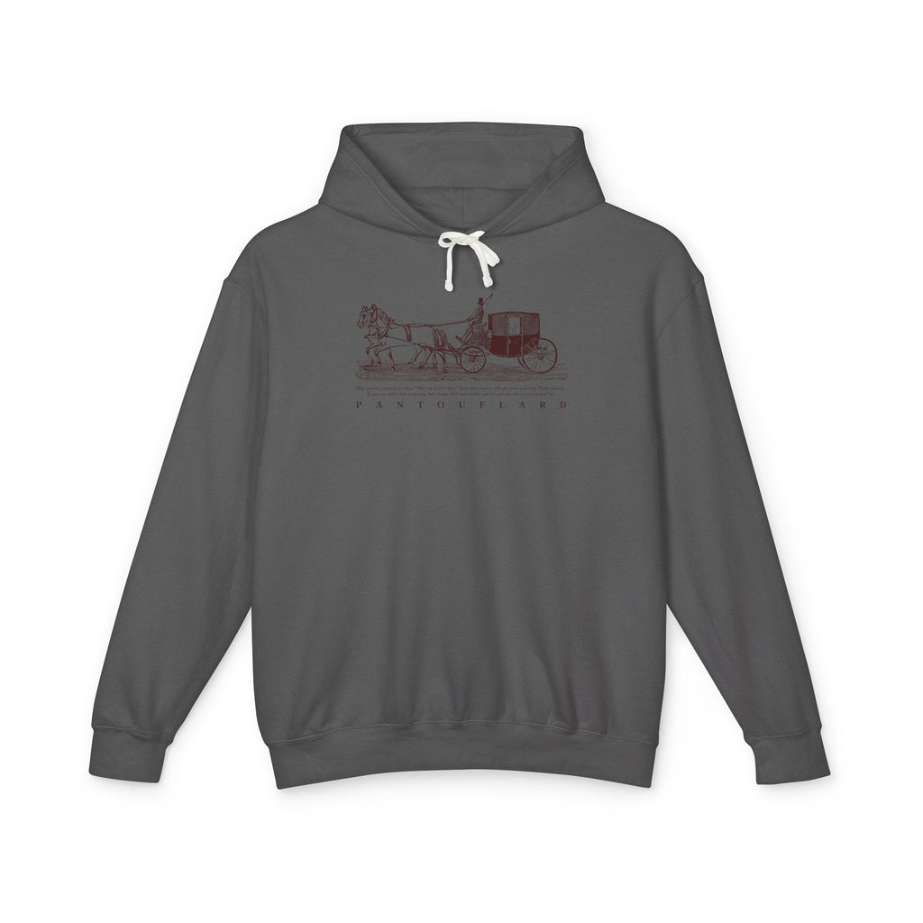 Old Money Equestrian Heritage Hoodie - The Timeless Carriage I (Lightweight 100% Cotton)
