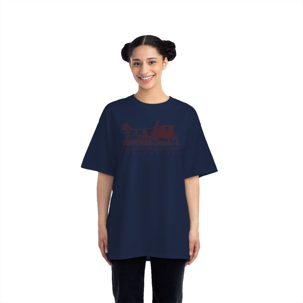Unisex Burnt Orange Vintage Carriage Graphic 100% Cotton T-Shirt