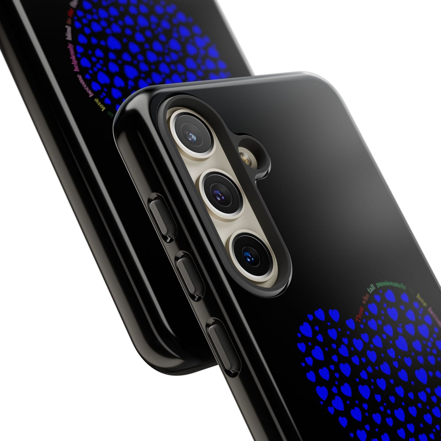 Fundas de corazón azul para teléfonos iPhone, Galaxy, Google Pixel (54 tipos)