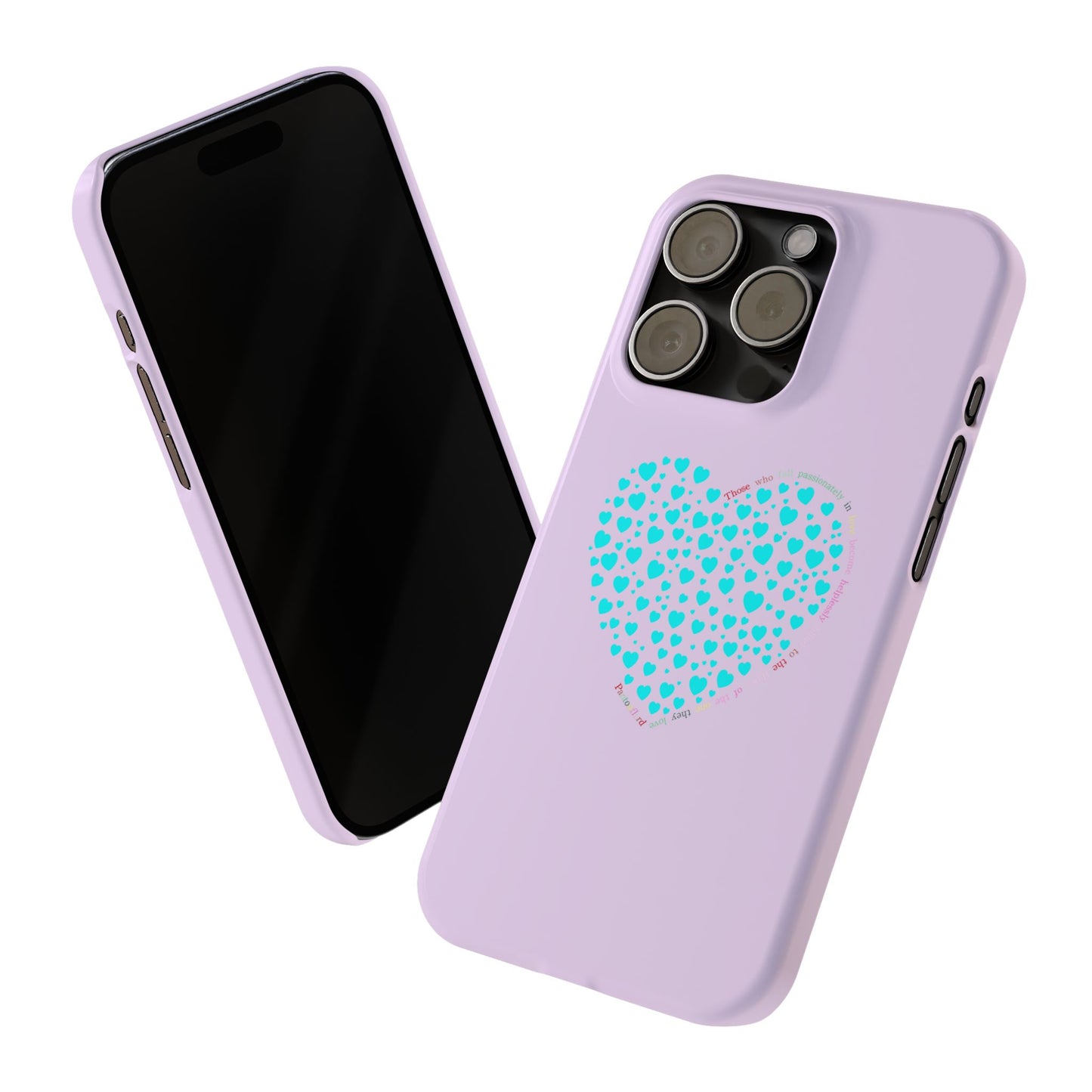 Funda delgada Mint Heart para iPhone