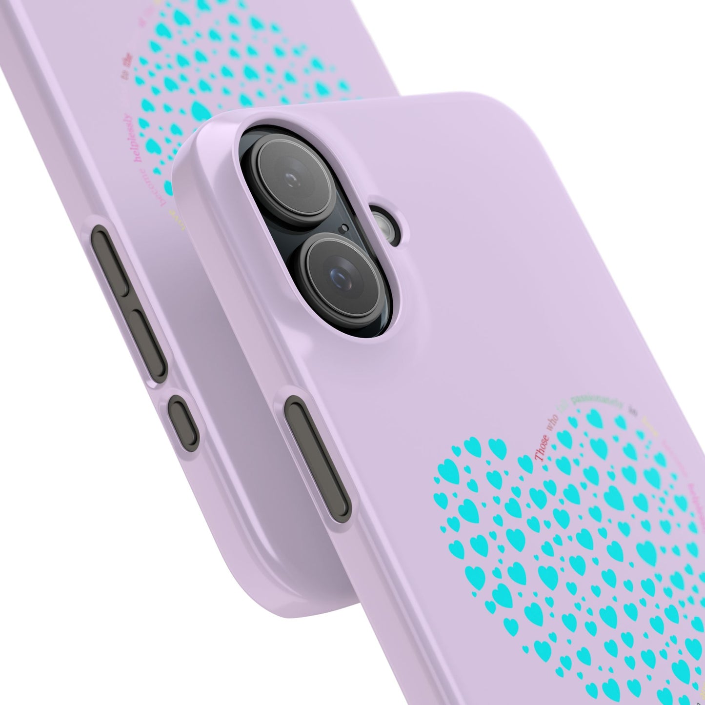 Funda delgada Mint Heart para iPhone