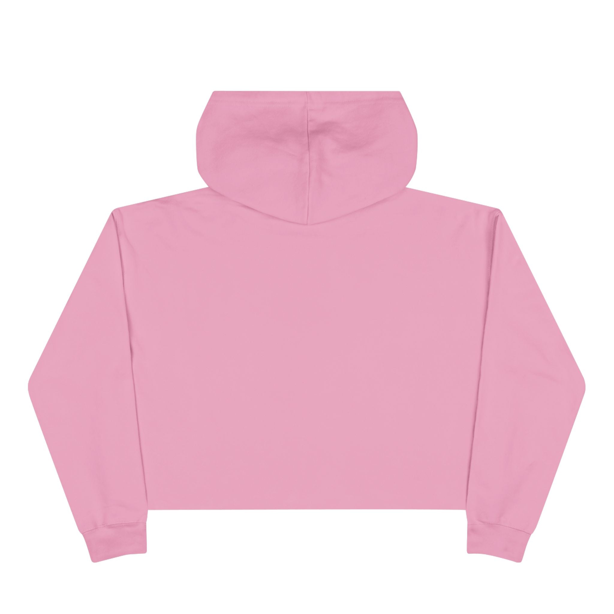 Women's Peach Floral Butterfly Spring Quote Cotton Blend Crop Hoodie