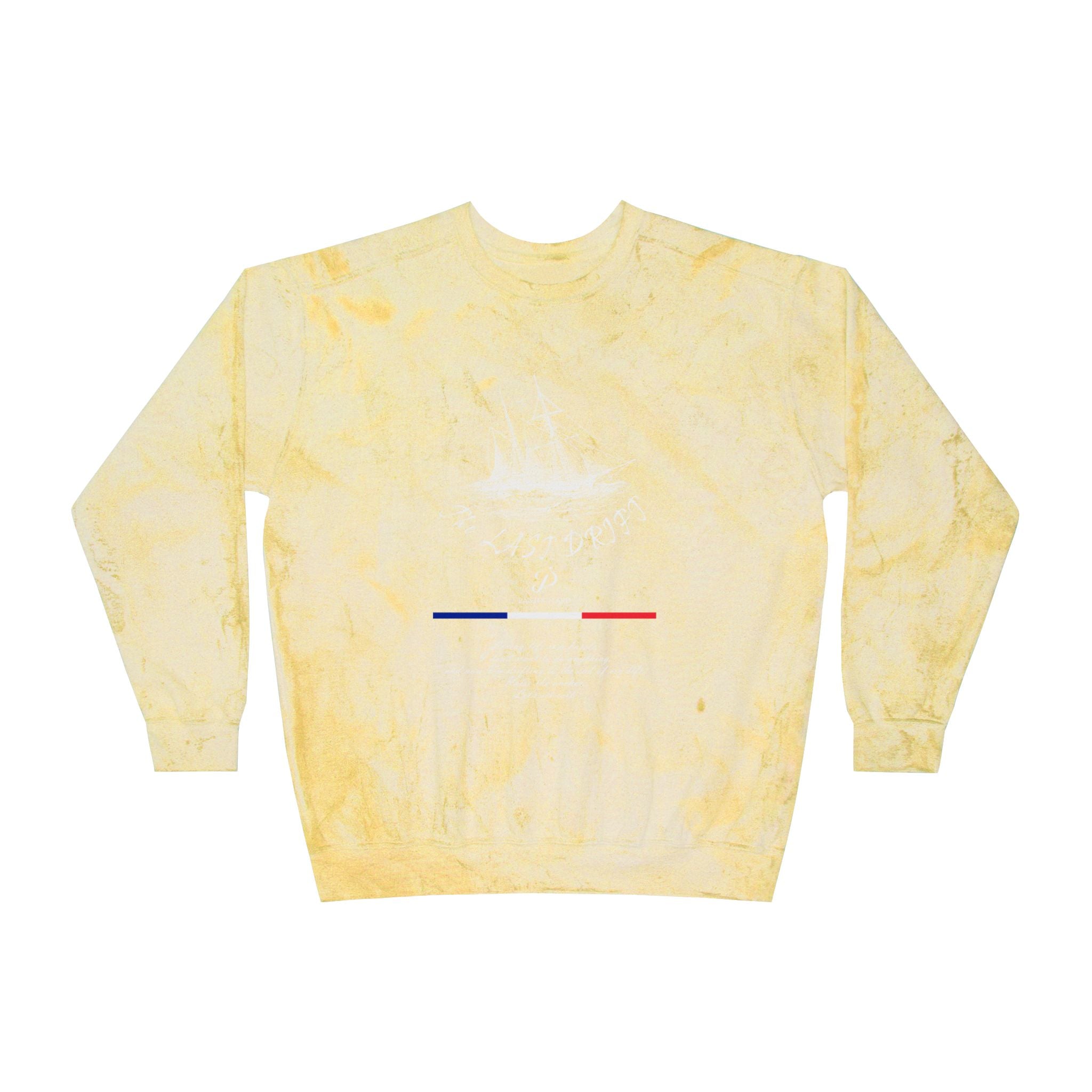Old Money Nautical Grunge Crewneck - The Last Drift II (Comfort Colors Mineral Wash)