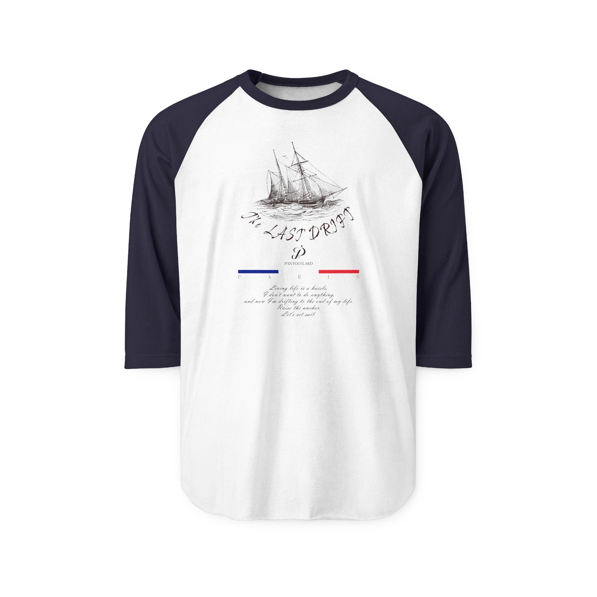 Unisex White Last Drift Cotton Raglan Shirt