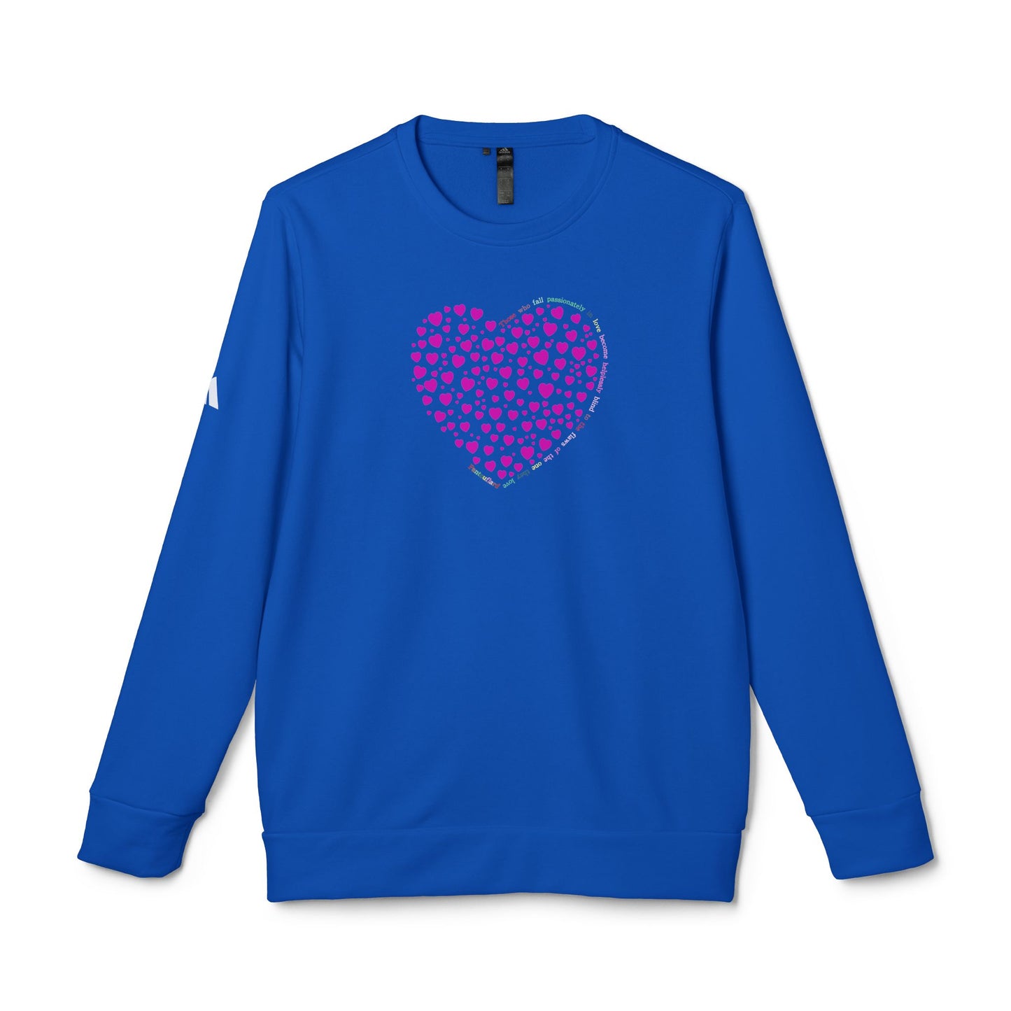 Adidas Unisex  Crewneck Sweatshirt with Pink Heart Design