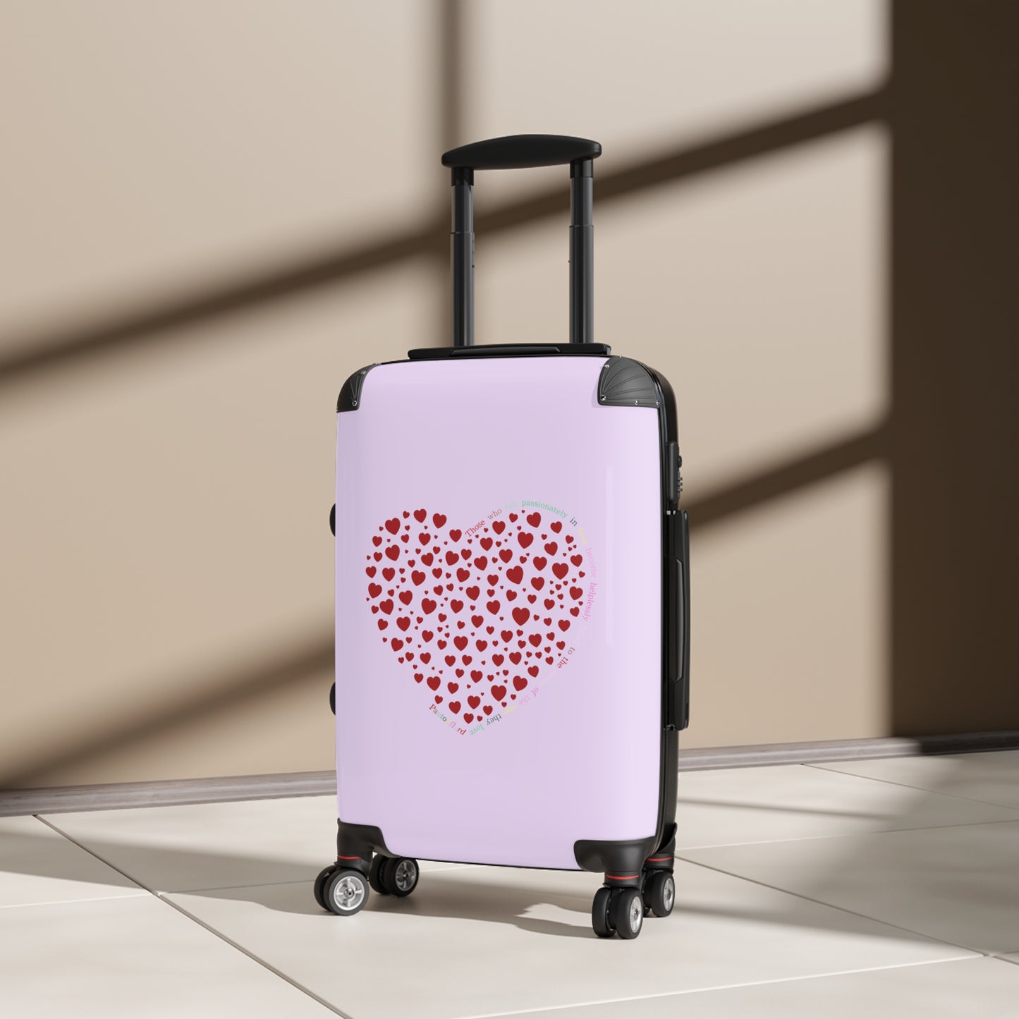 Travel carrier, Travel Suitcases Red Heart Design