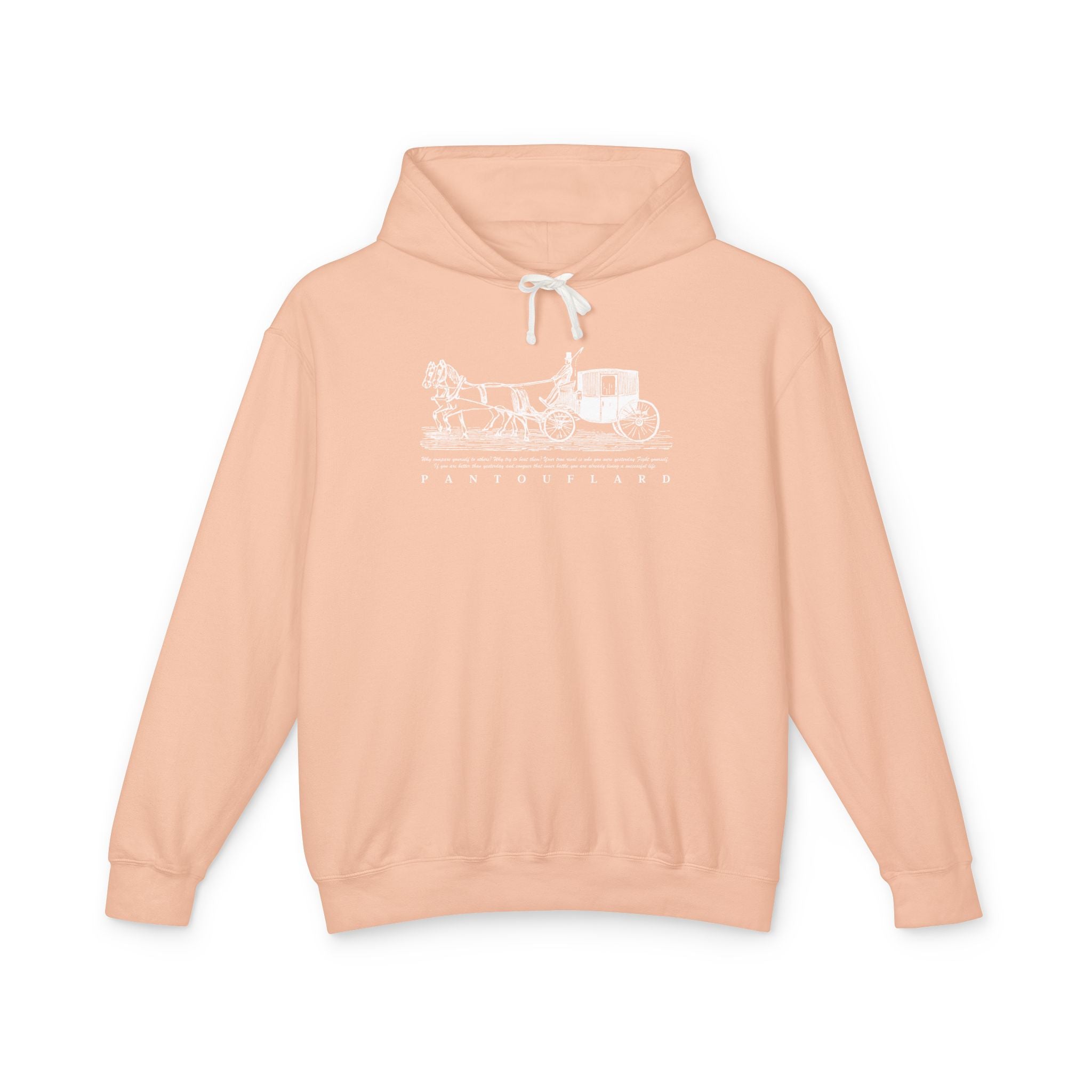 Old Money Equestrian Heritage Hoodie - The Timeless Carriage II (Lightweight 100% Cotton)