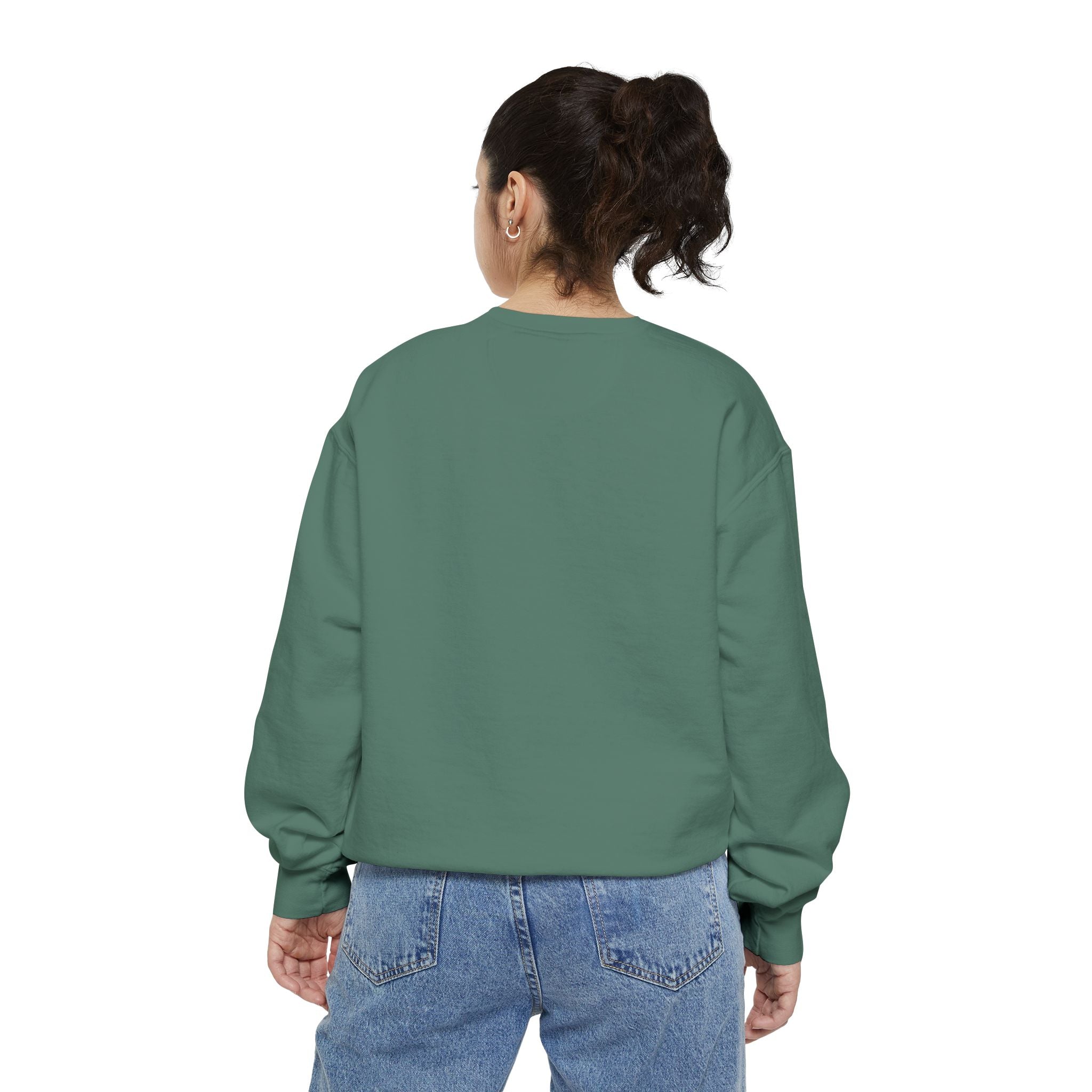 Unisex Navy Vintage Carriage Graphic Cotton Blend Sweatshirt