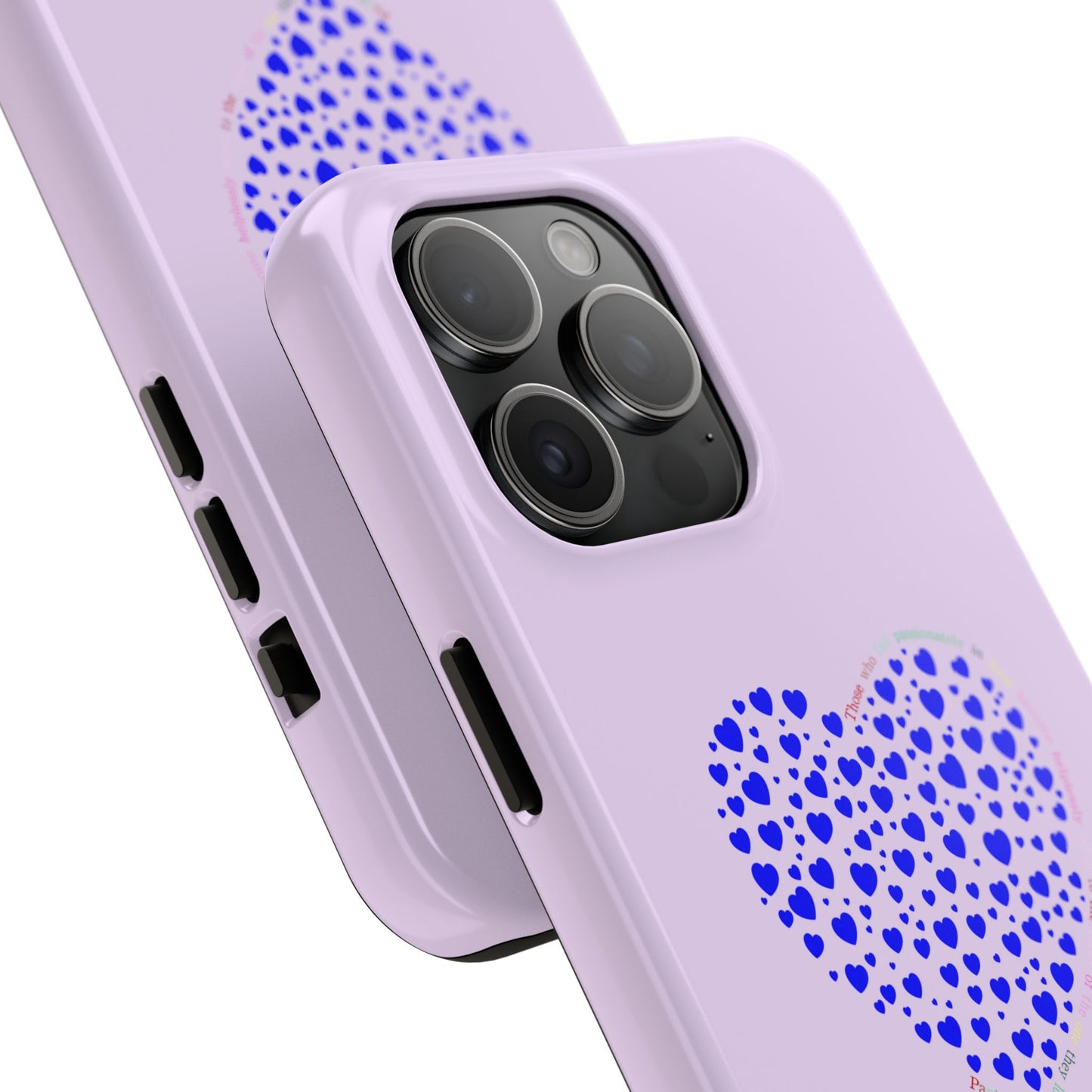 Blue Heart Design Tough iPhone Cases