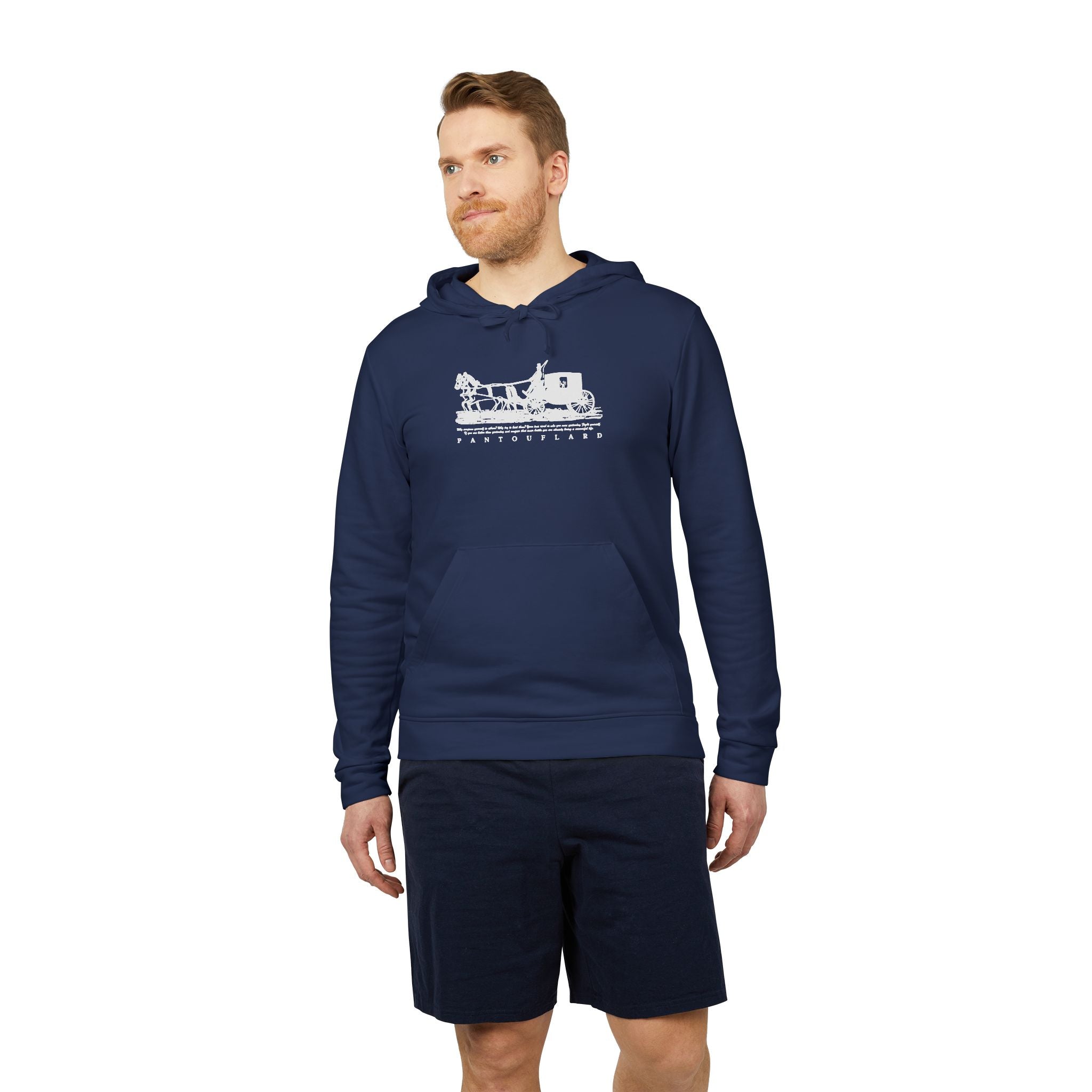 Old Money Tennis Club Hoodie - The Timeless Carriage II (Authentic Adidas Performance Fleece)