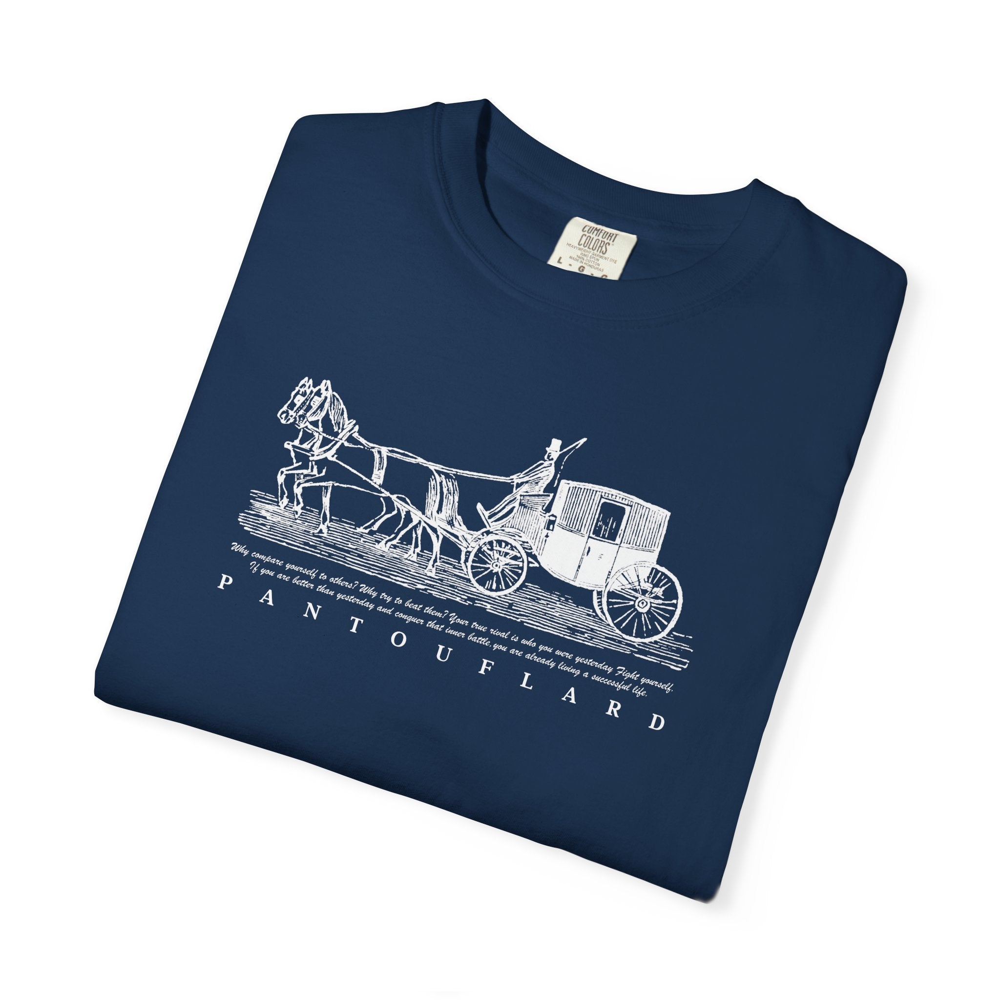 Unisex Burnt Orange Hanes Vintage Carriage Graphic 100% Cotton T-Shirt