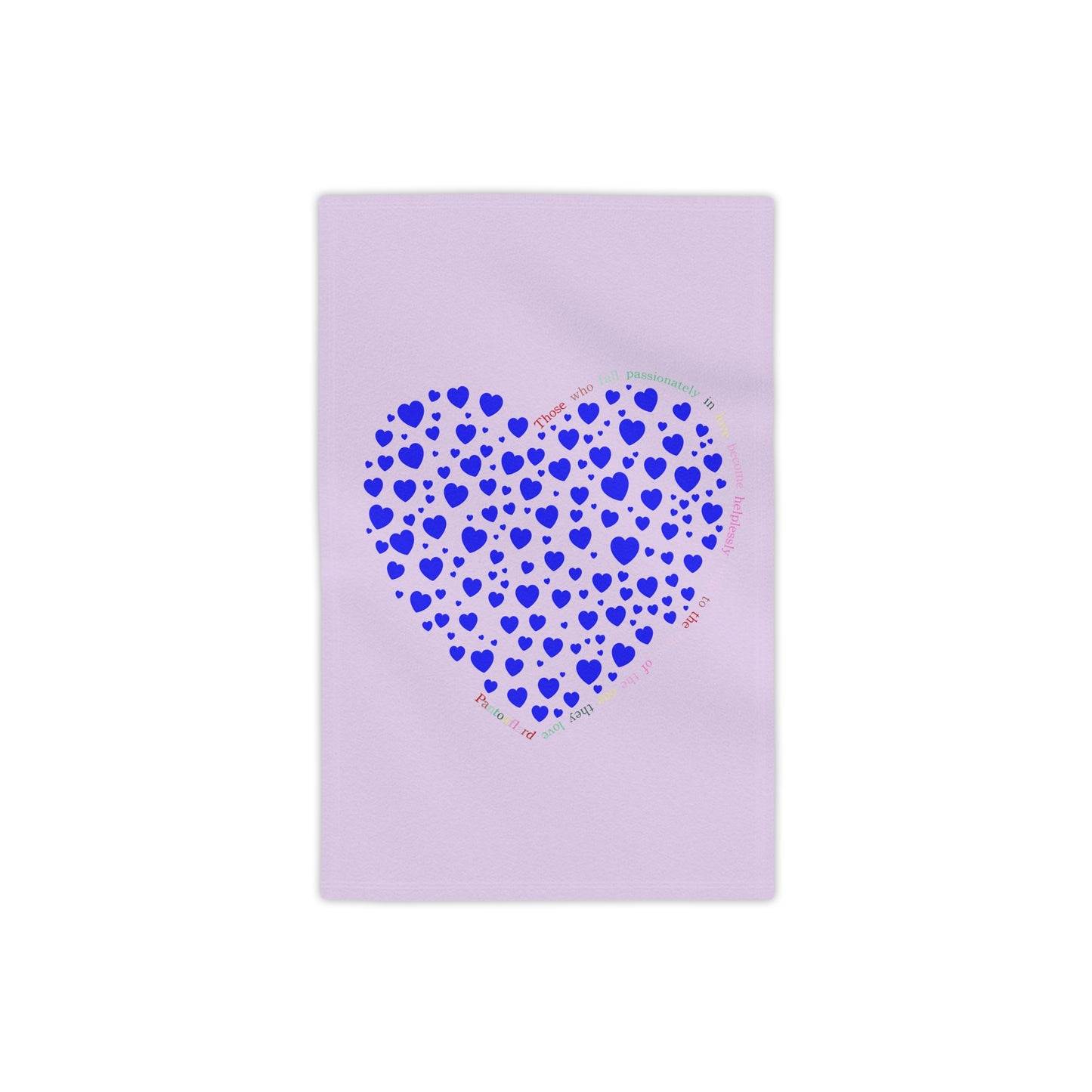 Beach Towels with Blue Heart Design , Cute Summer Accessories, Beach Day Essentials