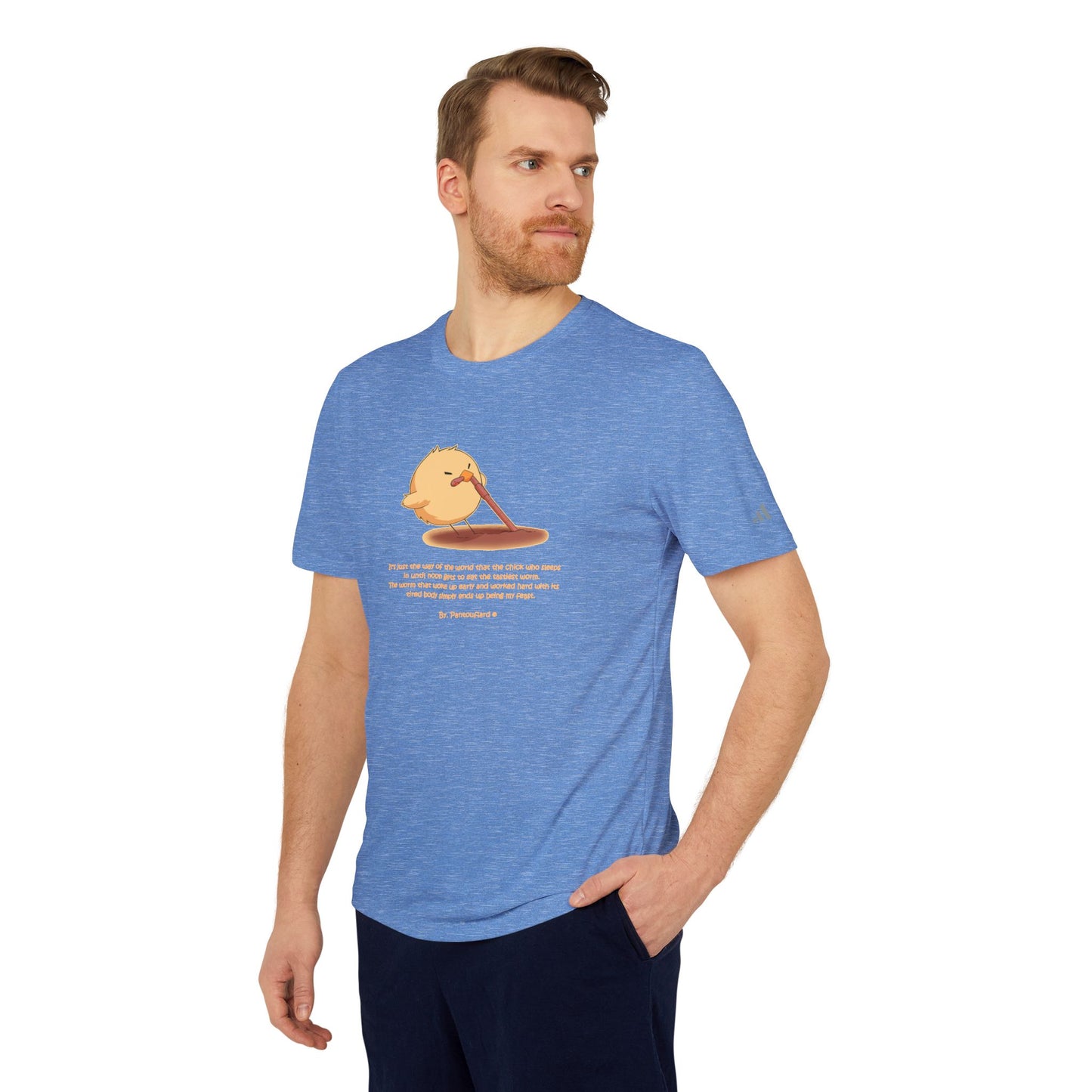 Adidas Cute Chick Cartoon T-Shirt - Cute Sports Tee