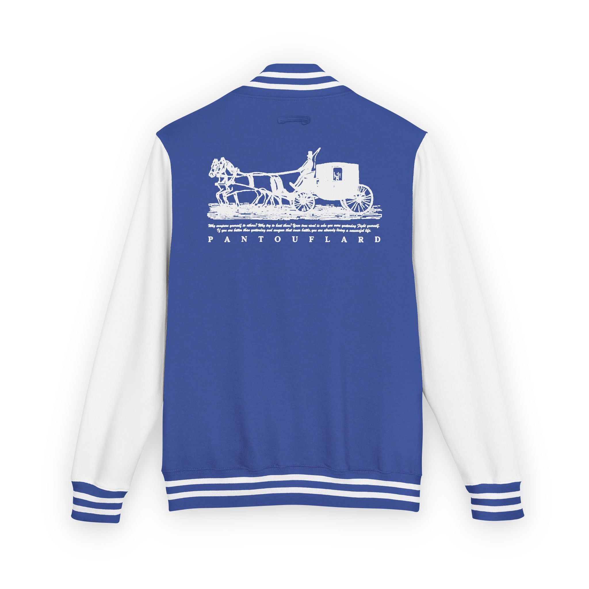 Unisex Navy Pantouflard Carriage Cotton Blend Jacket
