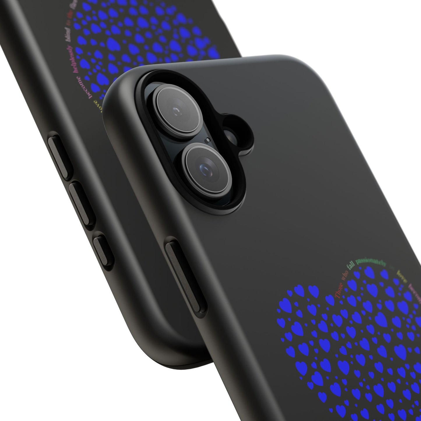 Fundas de corazón azul para teléfonos iPhone, Galaxy, Google Pixel (54 tipos)