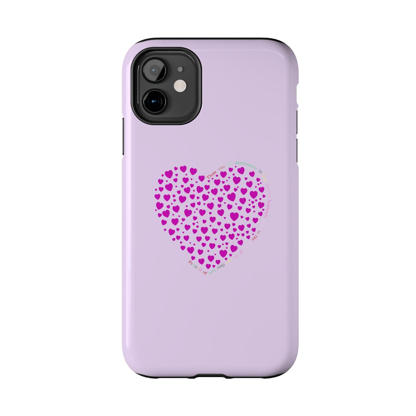 Pink Heart Design Tough iPhone Cases