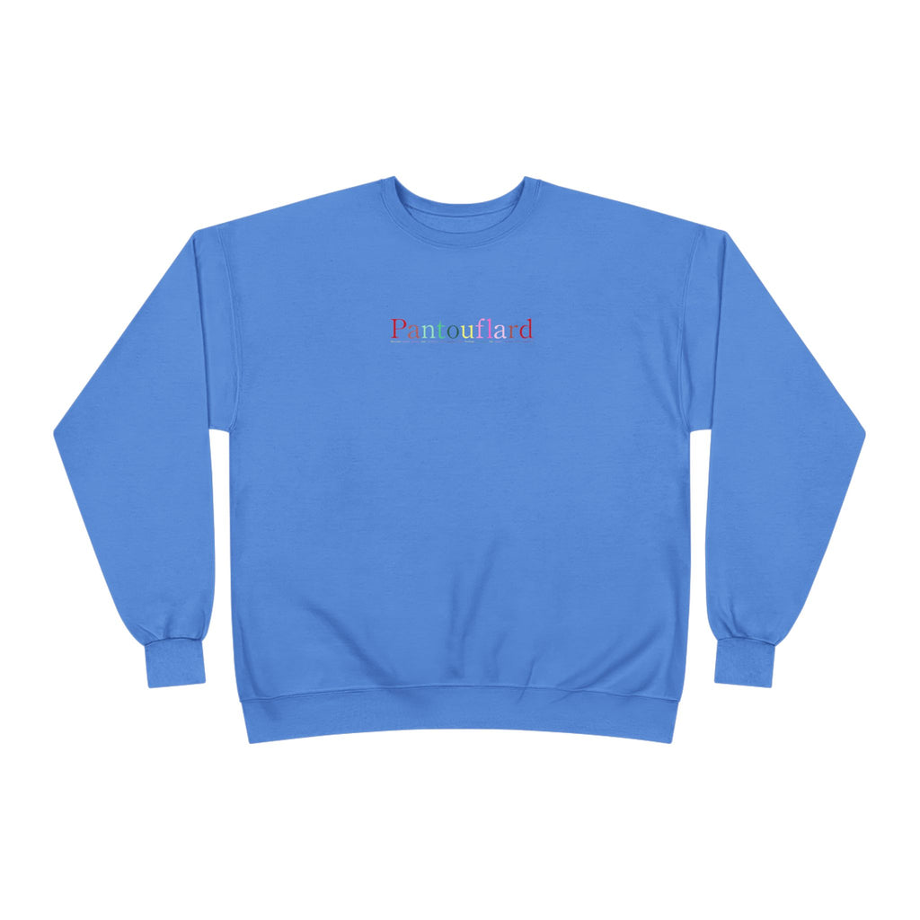 Sustainable Pantouflard Logo Crewneck - Hanes EcoSmart Fleece Sweatshirt (Essential Streetwear)