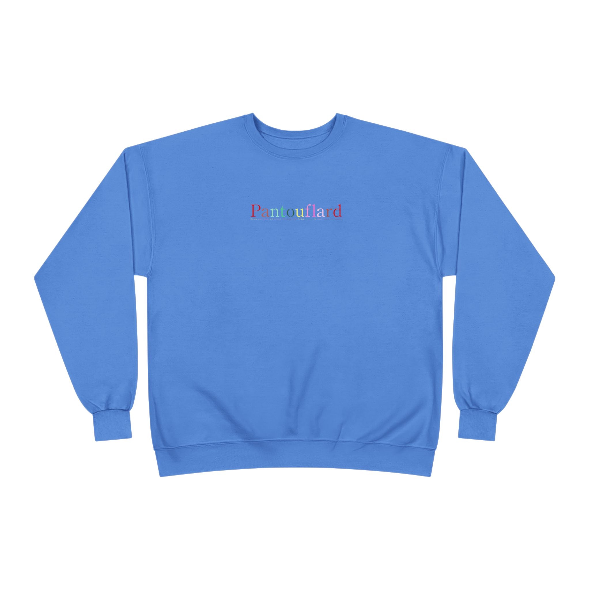 Sustainable Pantouflard Logo Crewneck - Hanes EcoSmart Fleece Sweatshirt (Essential Streetwear)