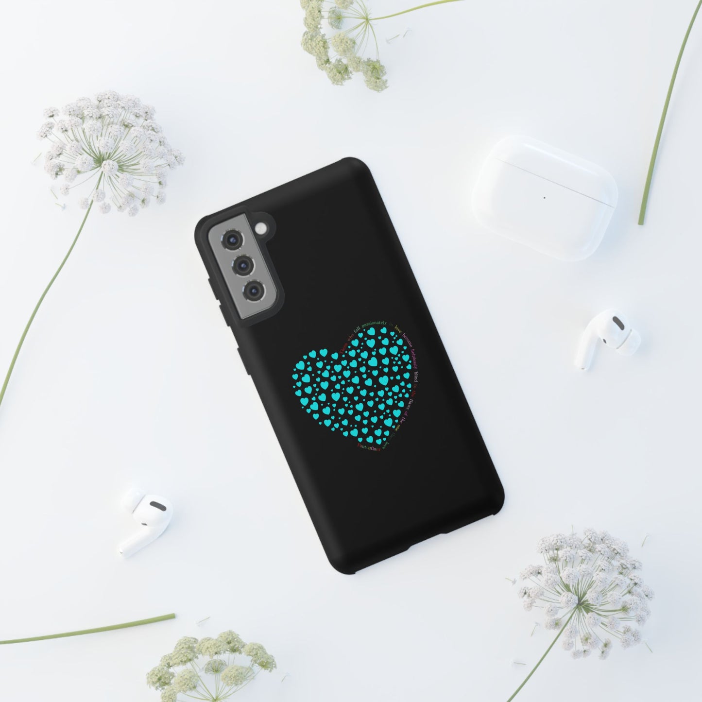 Fundas Mint Heart para teléfonos iPhone, Galaxy, Google Pixel (54 tipos)