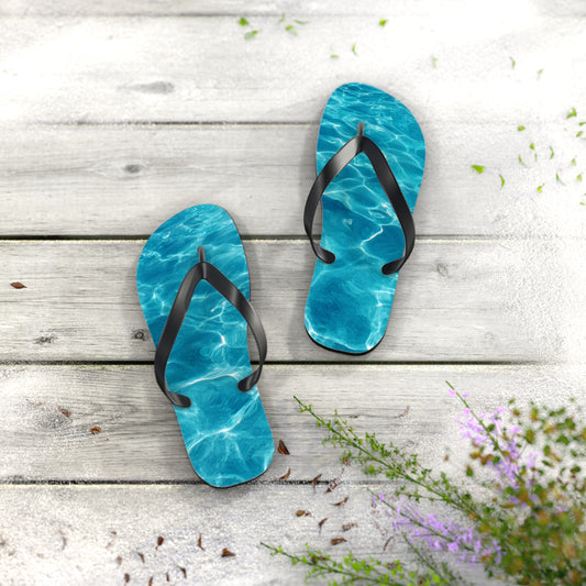 Aqua Wave Flip Flops, Summer Sandals, Beach Essentials, Pool Party Footwear, Vacation Getaway, Relaxation & Comfort
