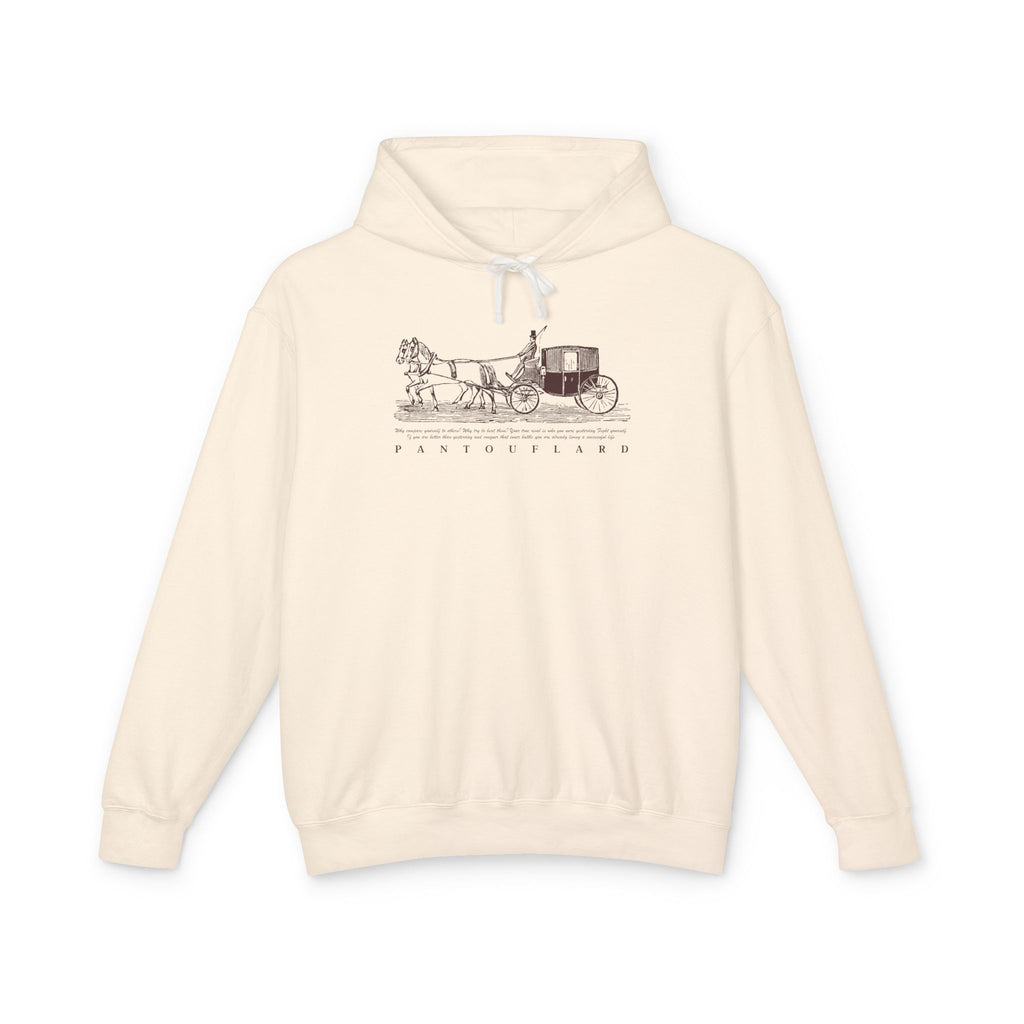 Old Money Equestrian Heritage Hoodie - The Timeless Carriage I (Lightweight 100% Cotton)
