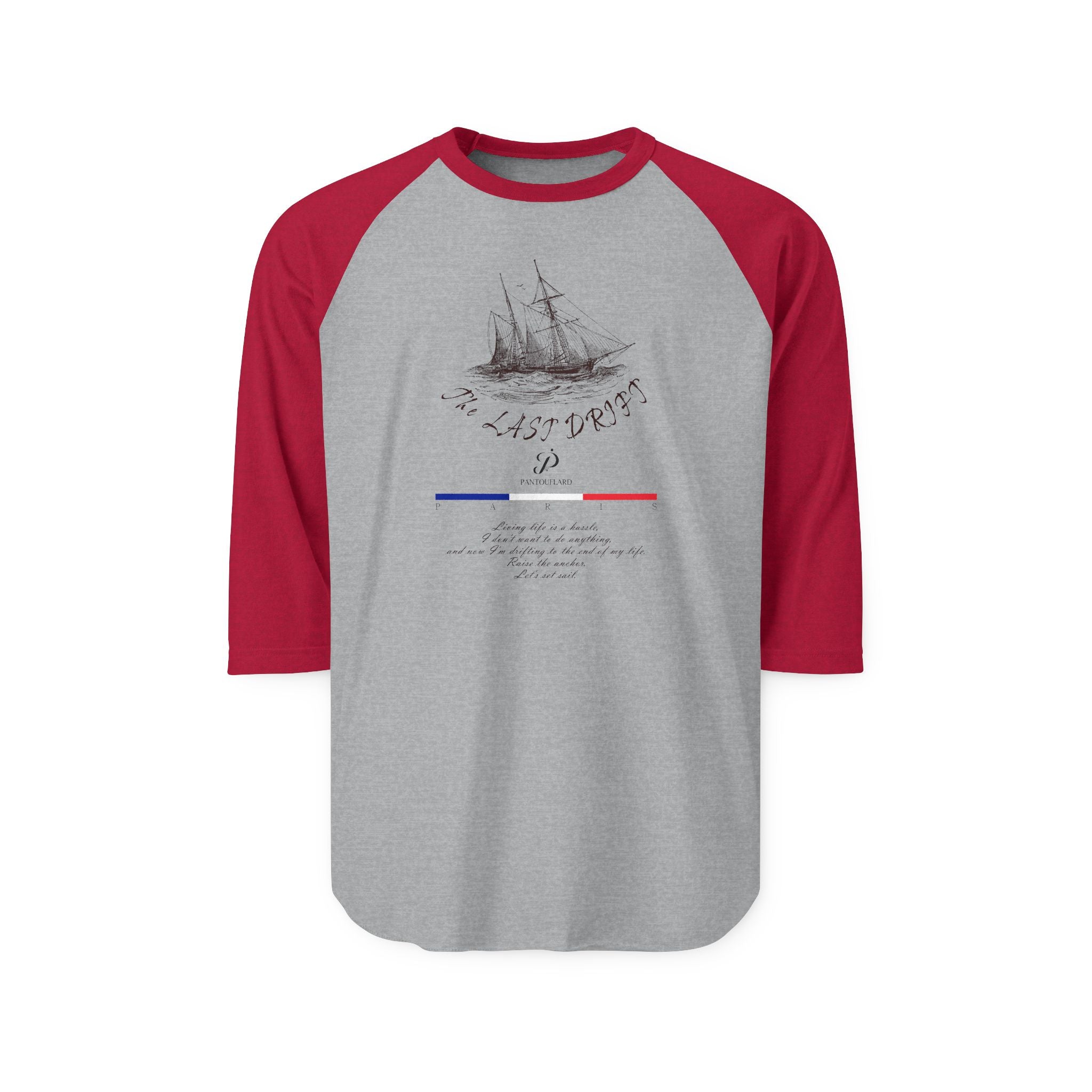 Unisex White Last Drift Cotton Raglan Shirt