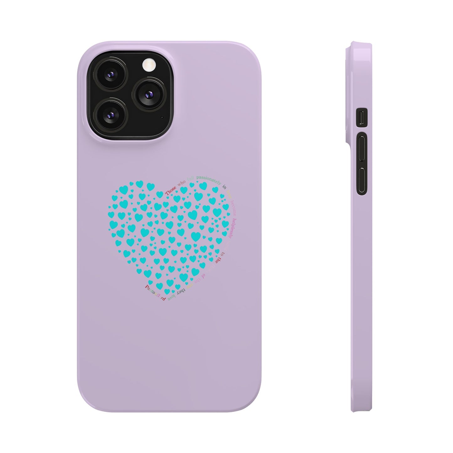 Funda delgada Mint Heart para iPhone