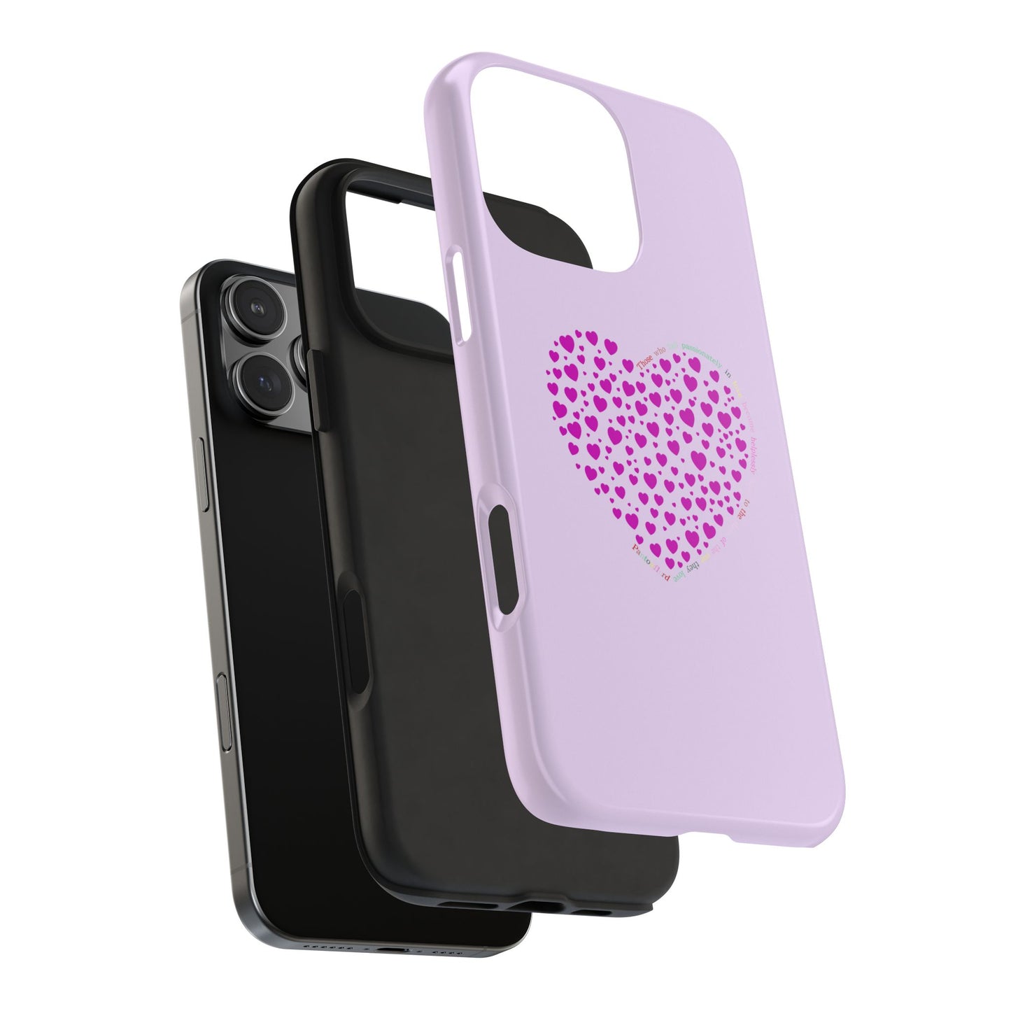 Pink Heart Design Tough iPhone Cases
