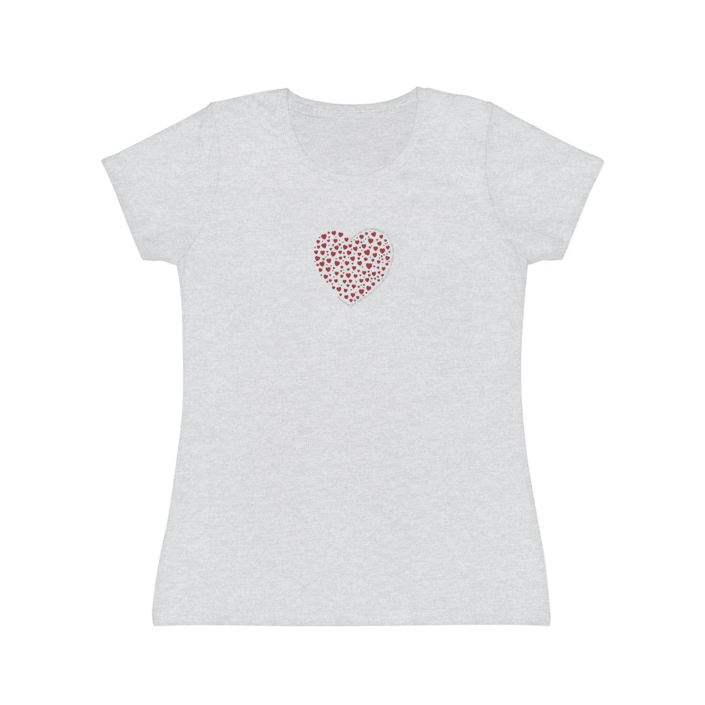 Slim fit Women's T-Shirt (Red Heart)