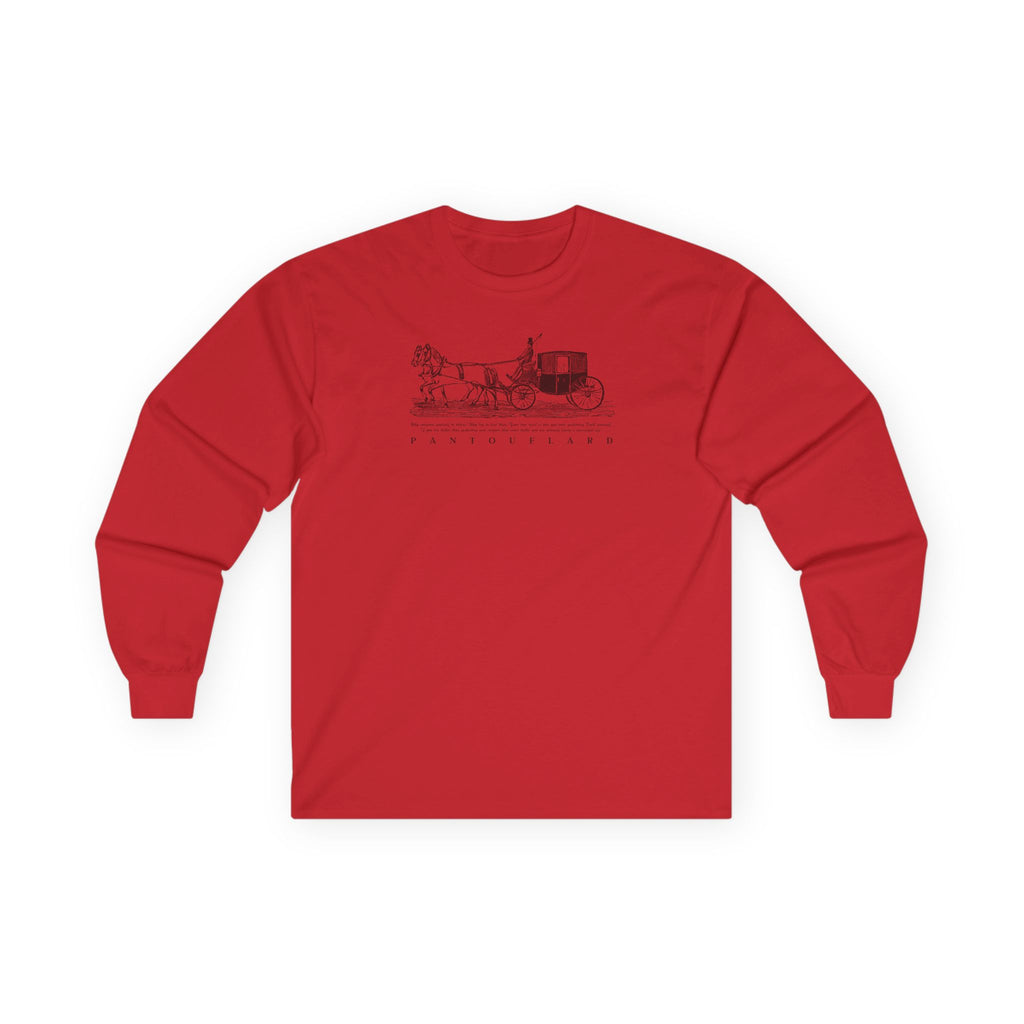 Unisex Sport Grey Pantouflard Carriage Cotton Blend Long Sleeve Tee
