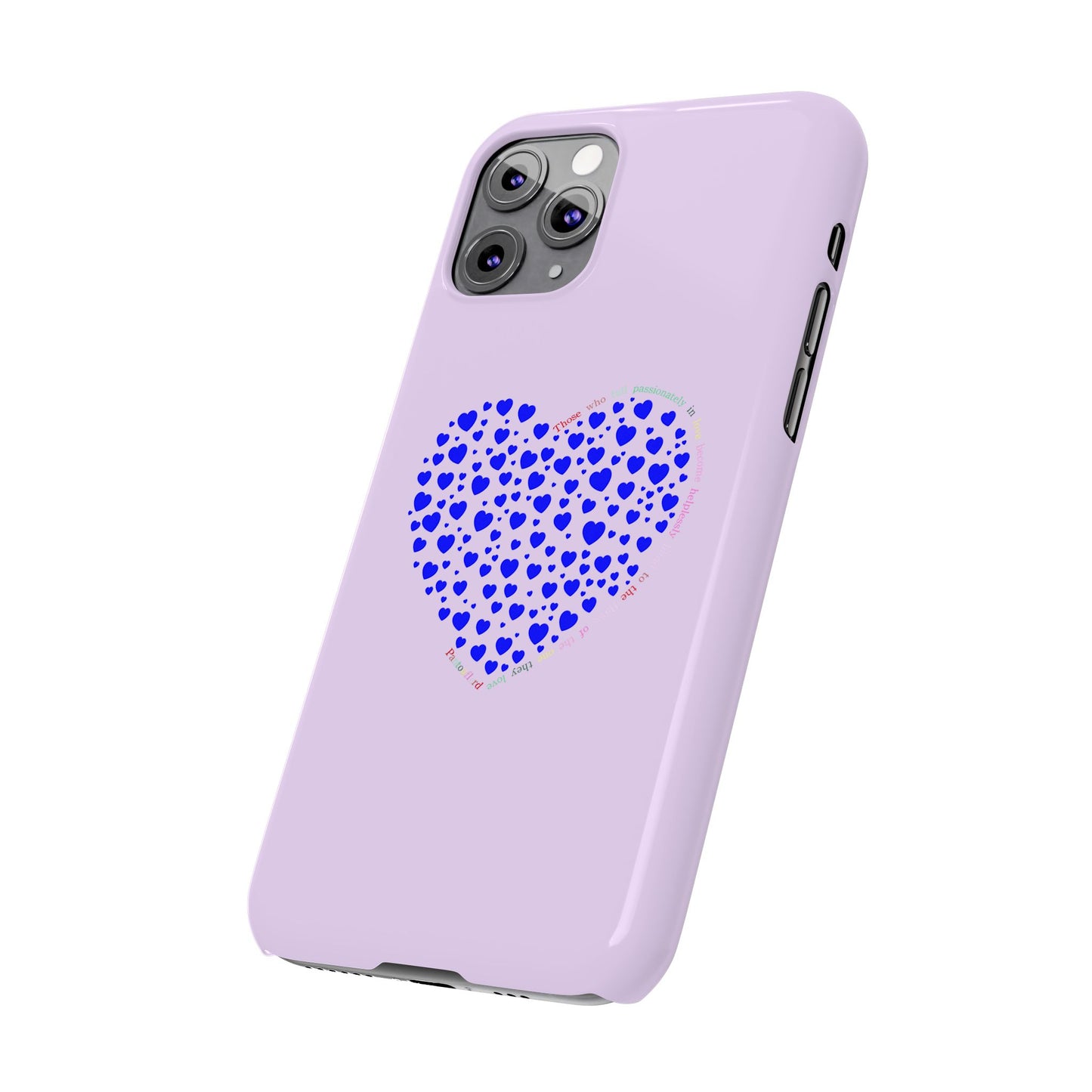 Funda delgada para iPhone Blue Heart