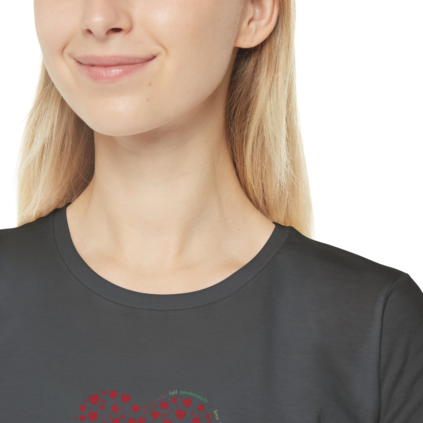 Slim fit Women's T-Shirt (Red Heart)