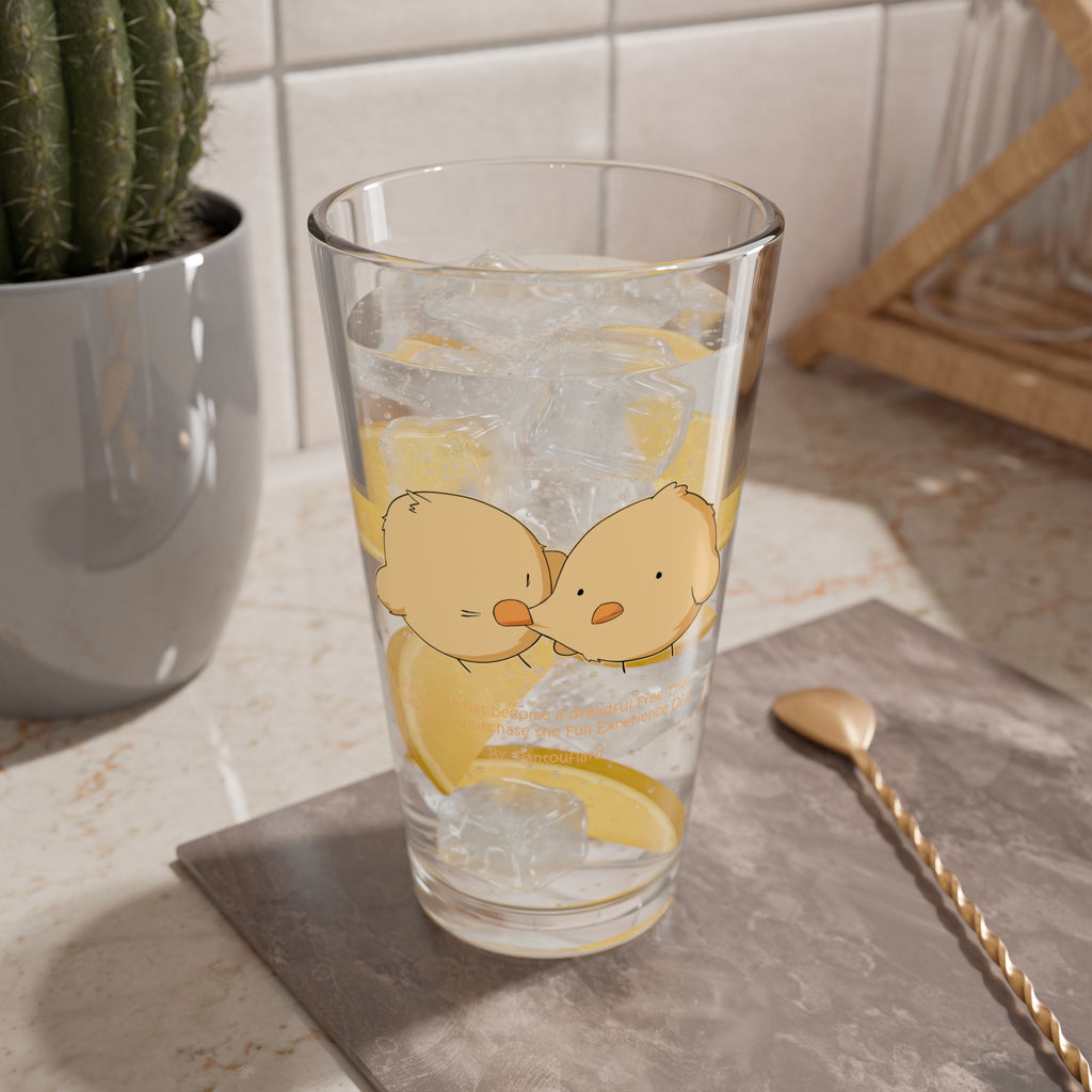 Clear Pantouflard 'Life DLC' Gamer Humor Solid Glass Mixer