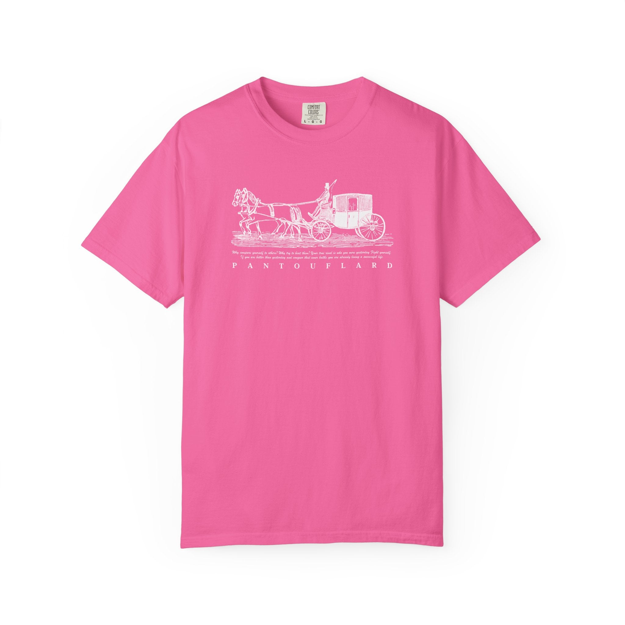 Unisex Burnt Orange Hanes Vintage Carriage Graphic 100% Cotton T-Shirt