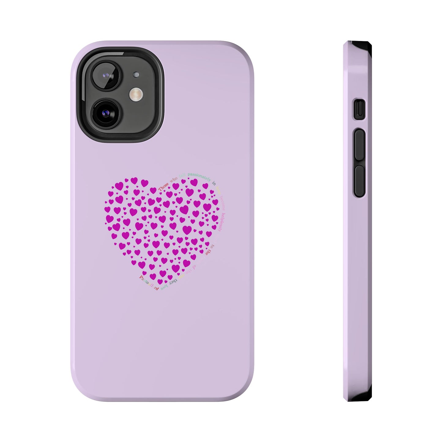 Pink Heart Design Tough iPhone Cases