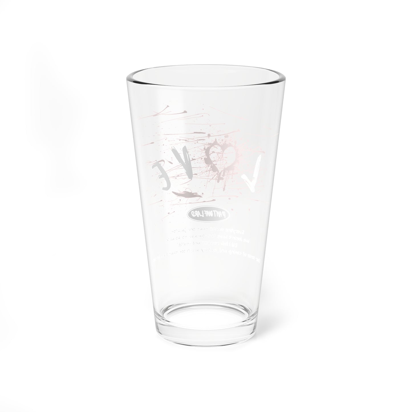 ラブミキシンググラス、16oz - ホームバー、結婚式、記念日、バレンタインデーギフトに最適、ユニークなドリンクウェア